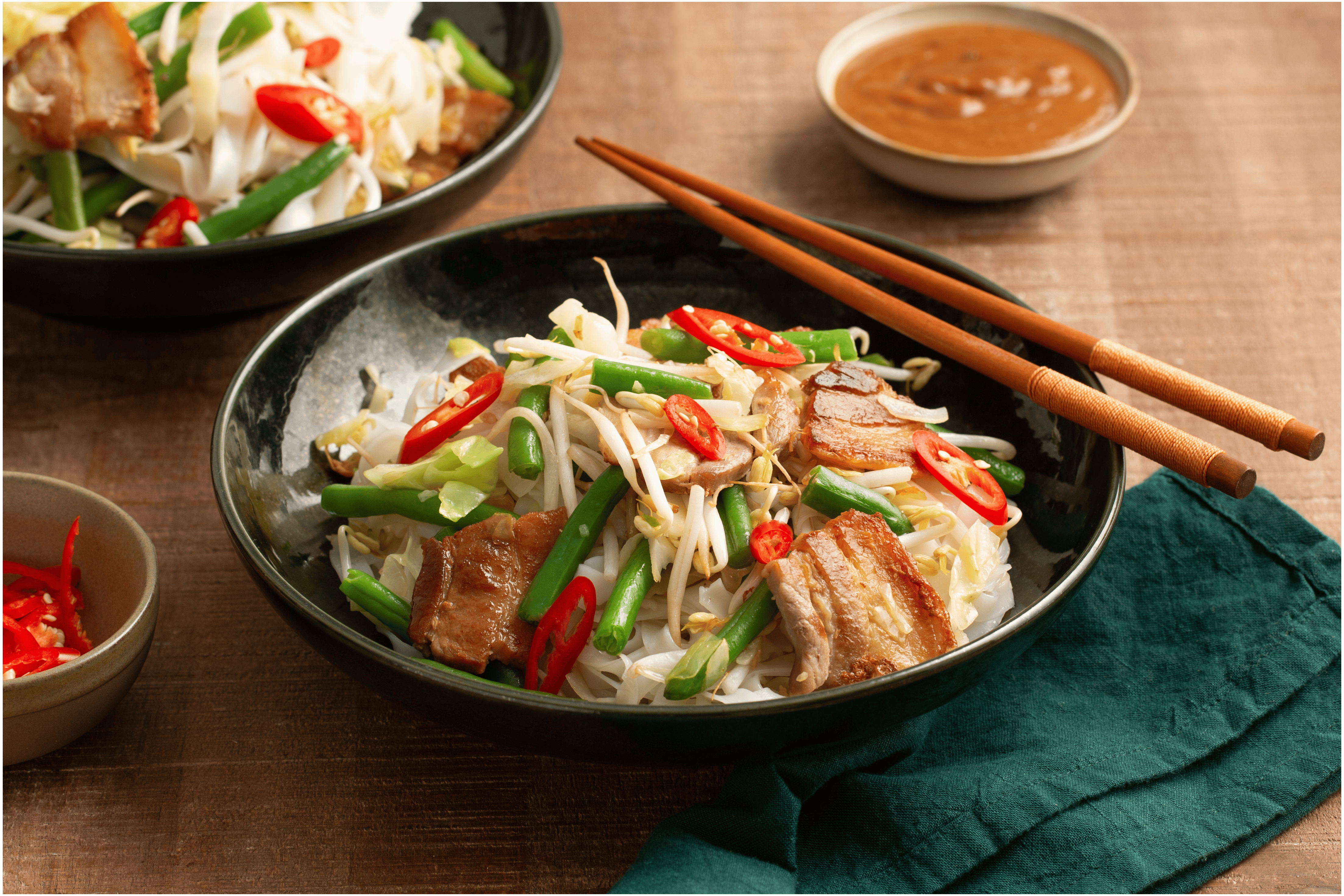 Gado gado met speklapjes