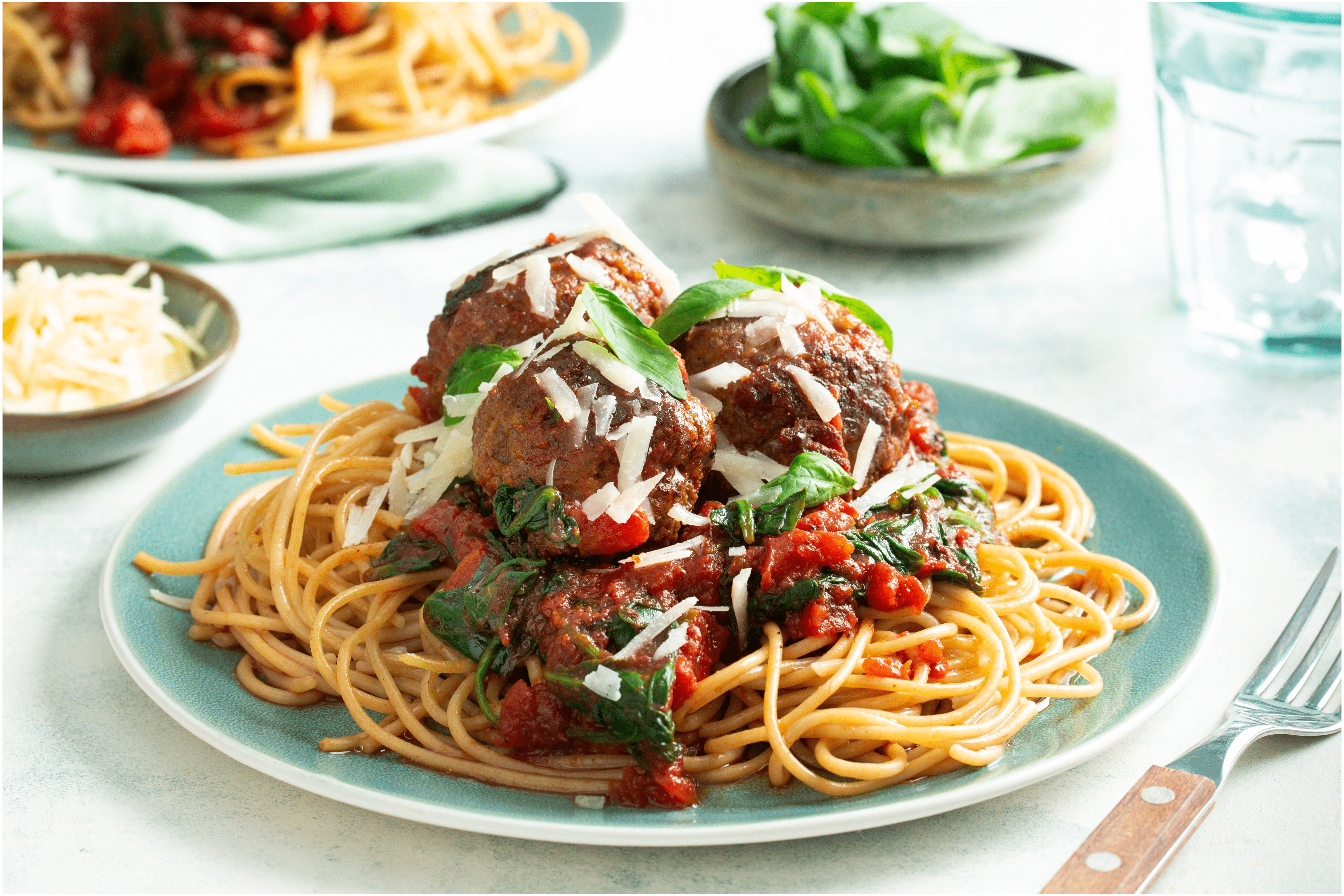 Parmezaan gehaktballetjes met spaghetti