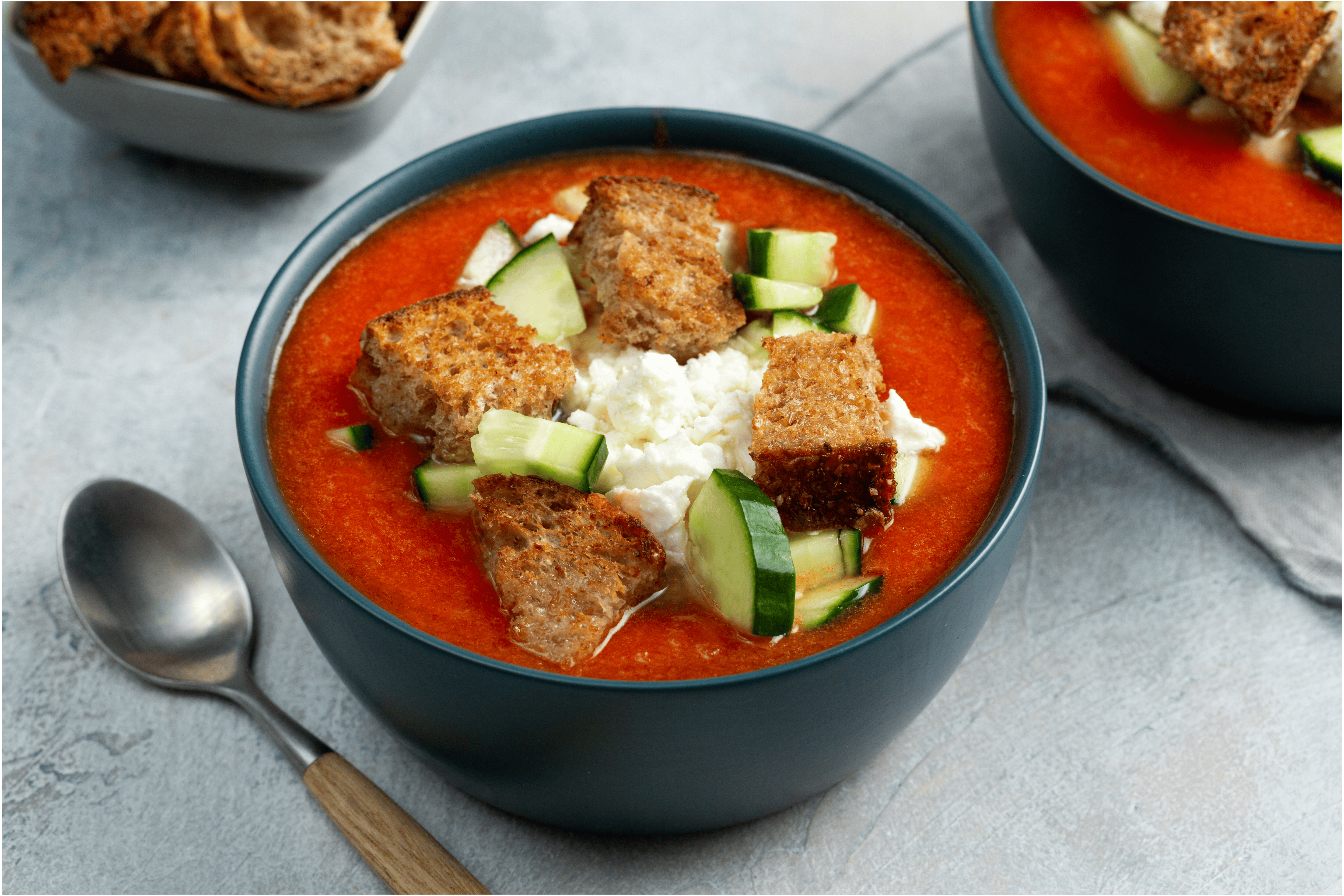 Watermeloen gazpacho met feta