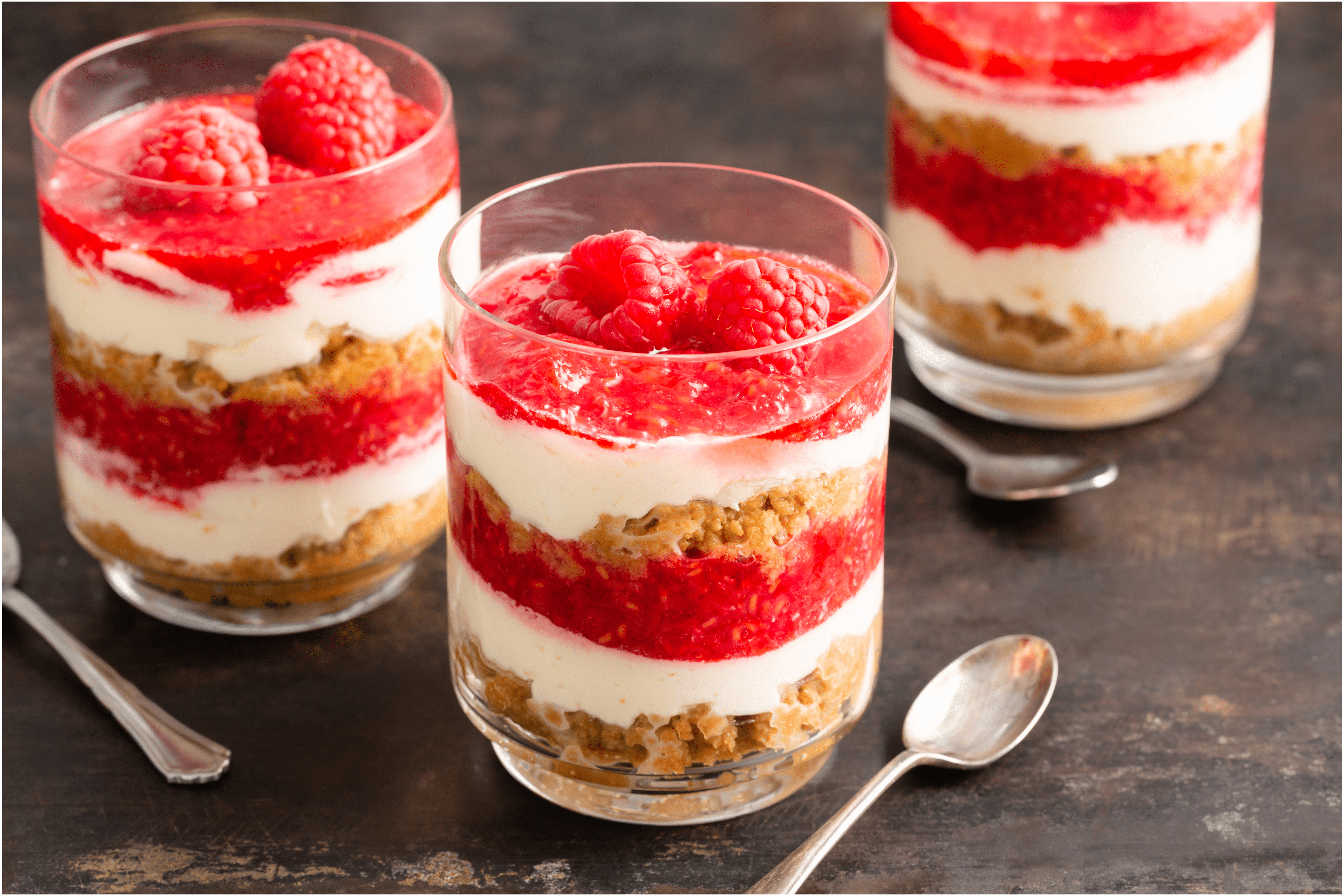 Snelle mini frambozen tiramisu