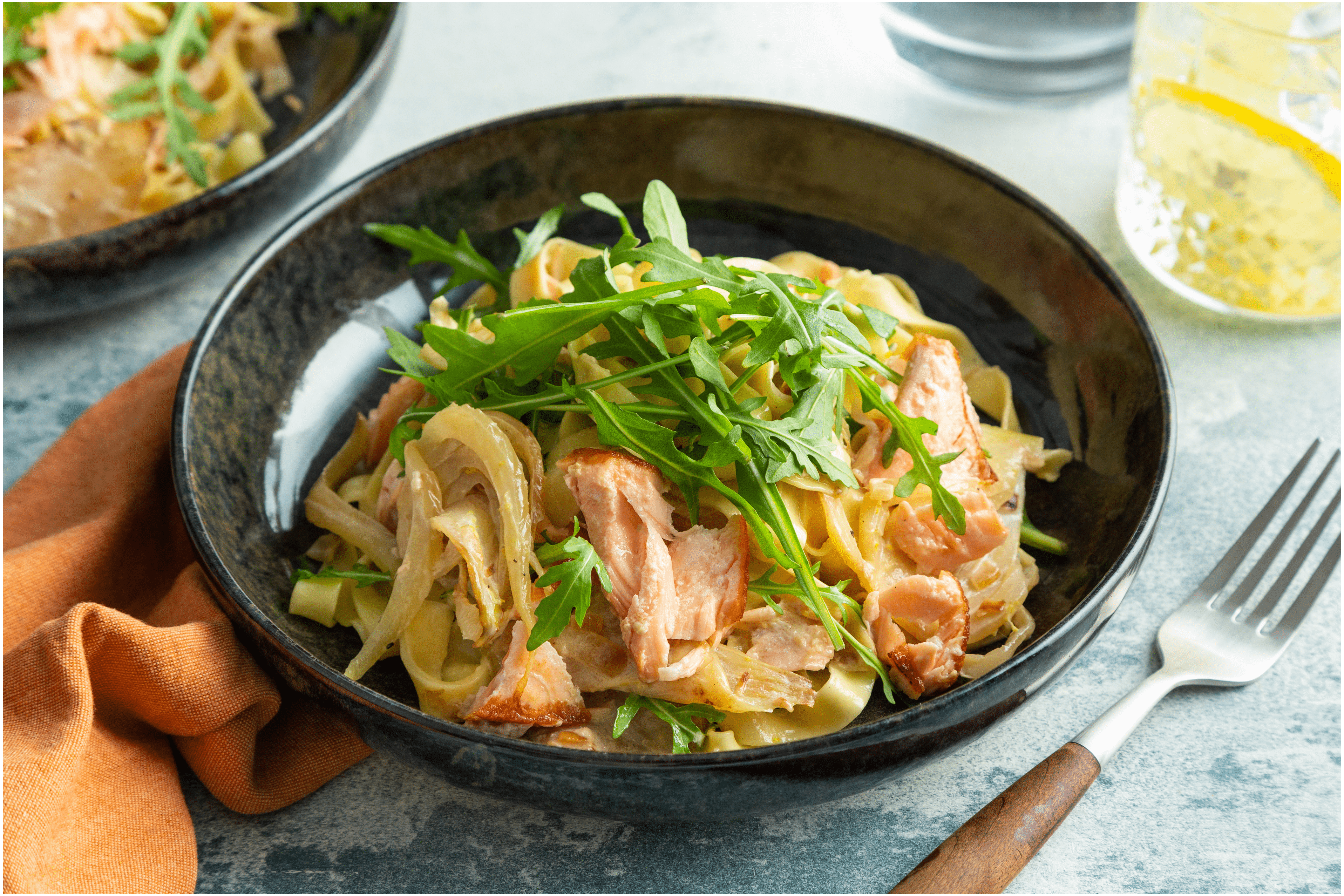 Verse tagliatelle met venkel en zalm