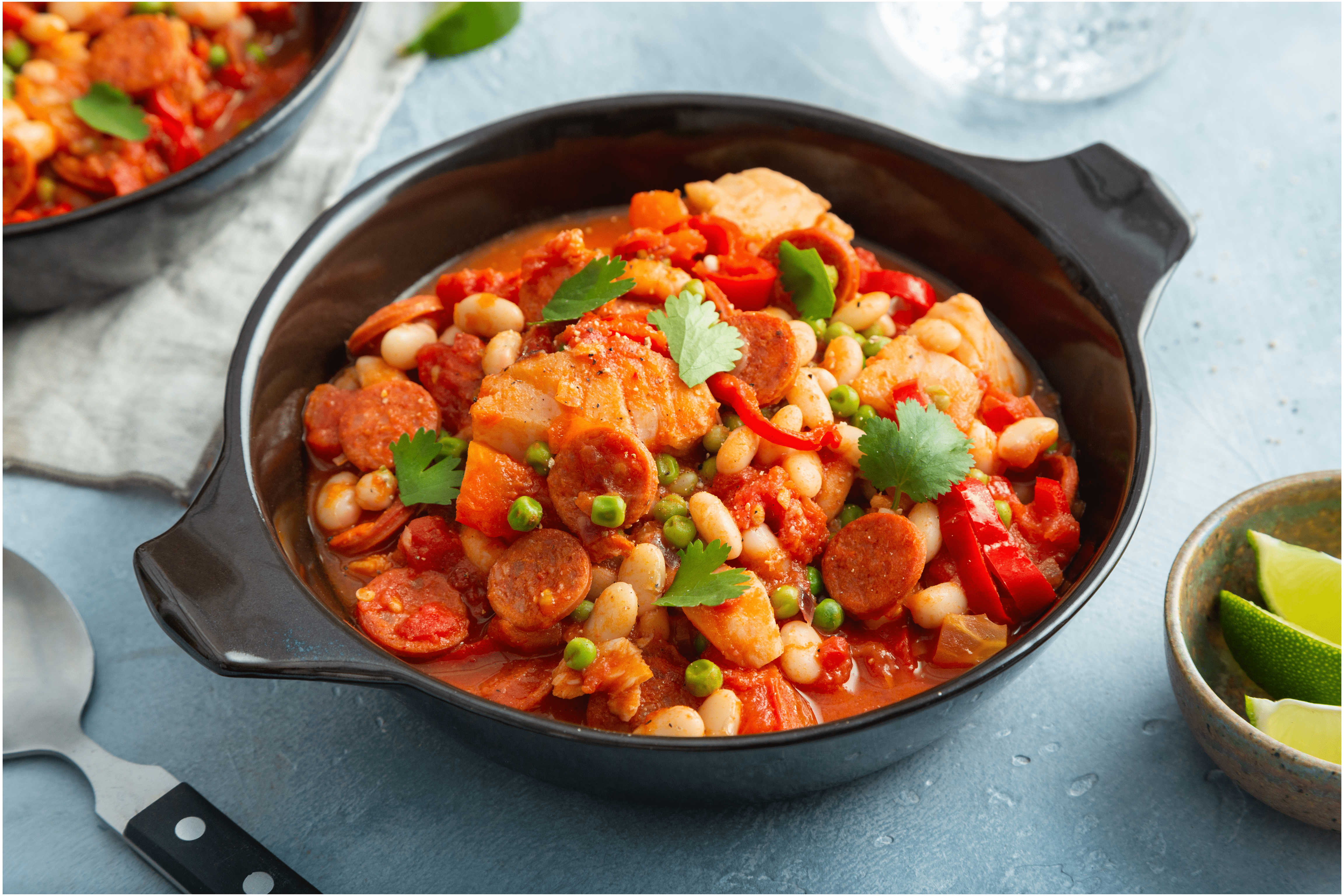 Visstoof met chorizo