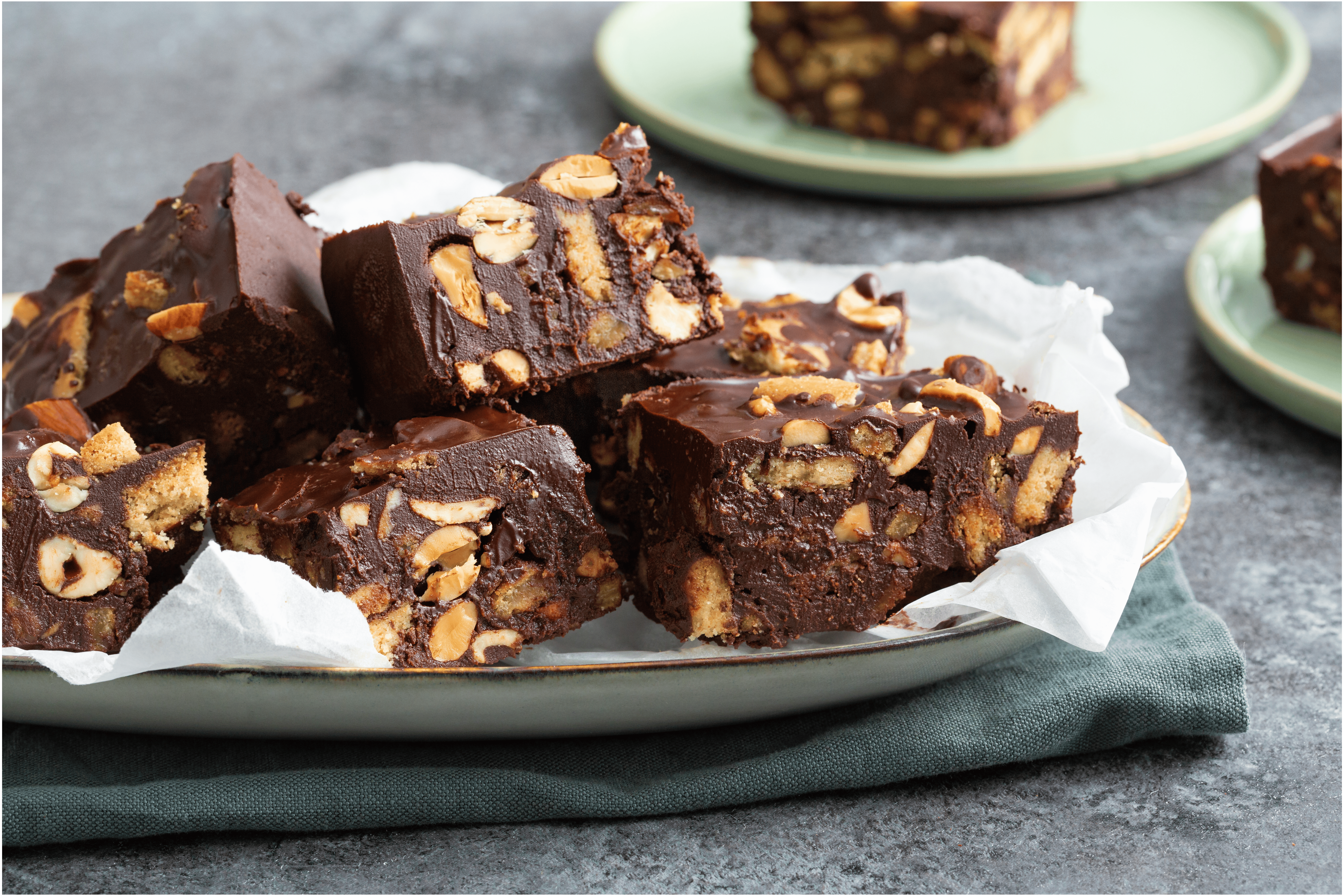 Rocky road met stroopwafel en noten