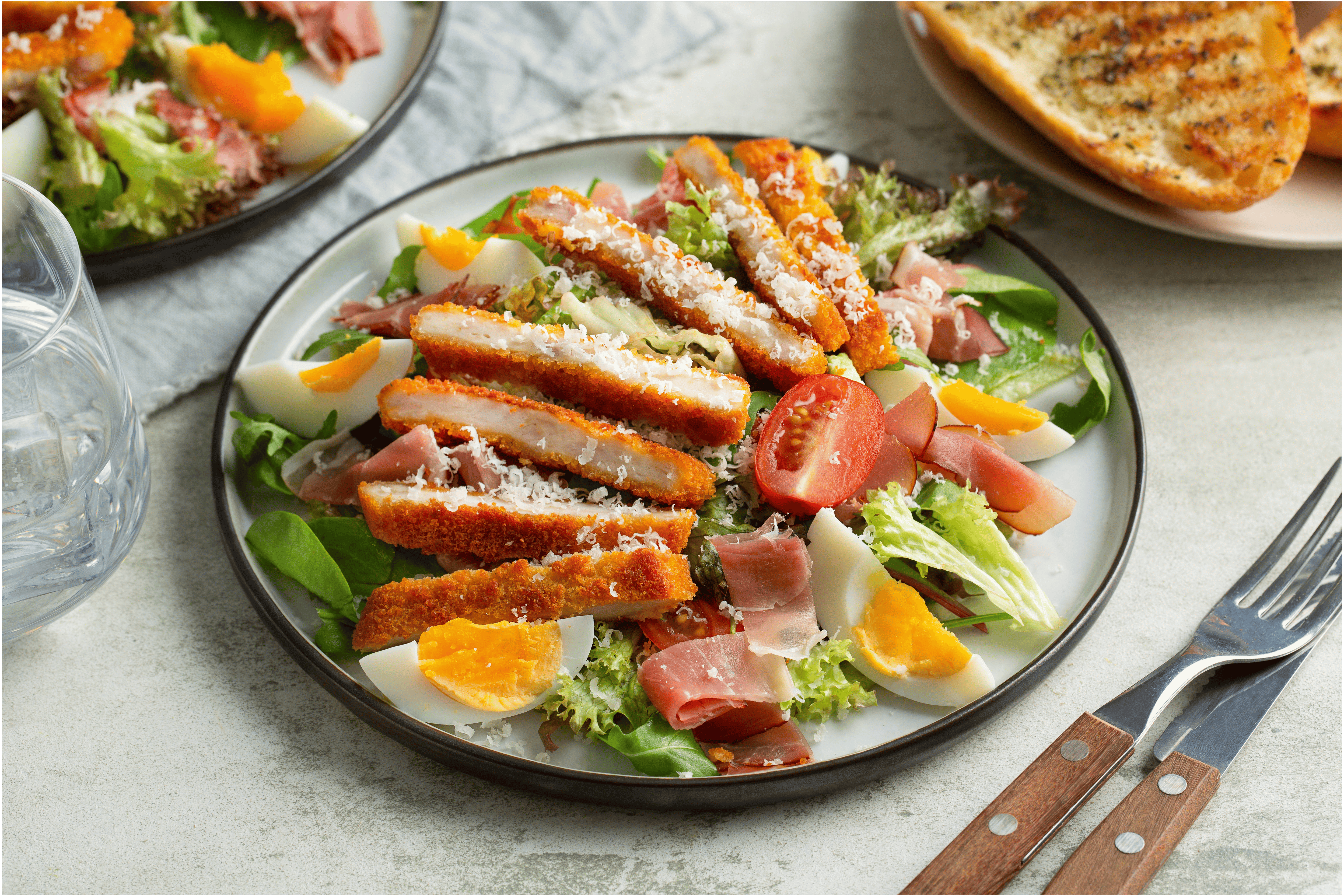 Salade met krokante kip