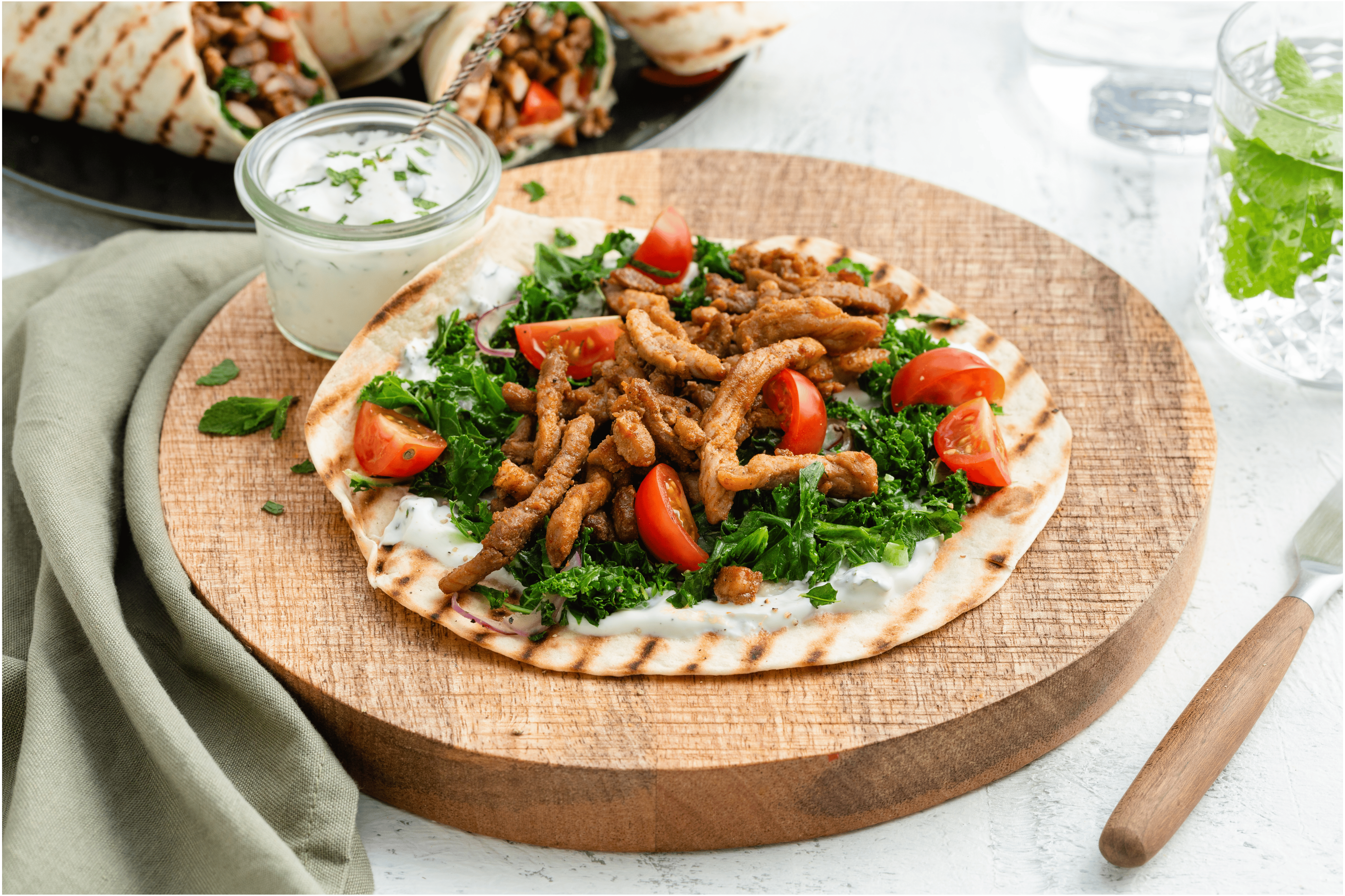Shoarma boerenkool wrap