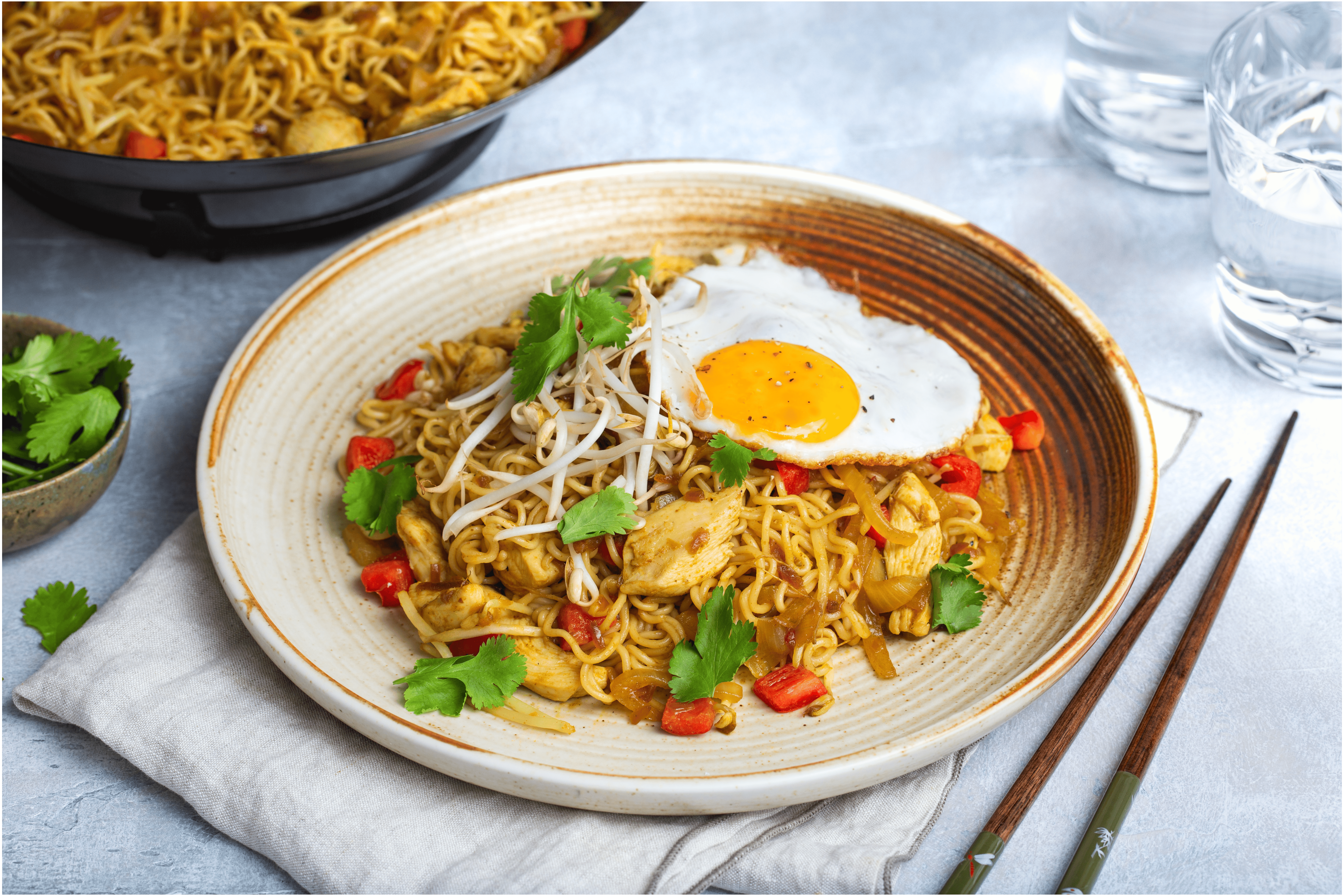 Bami goreng met kip