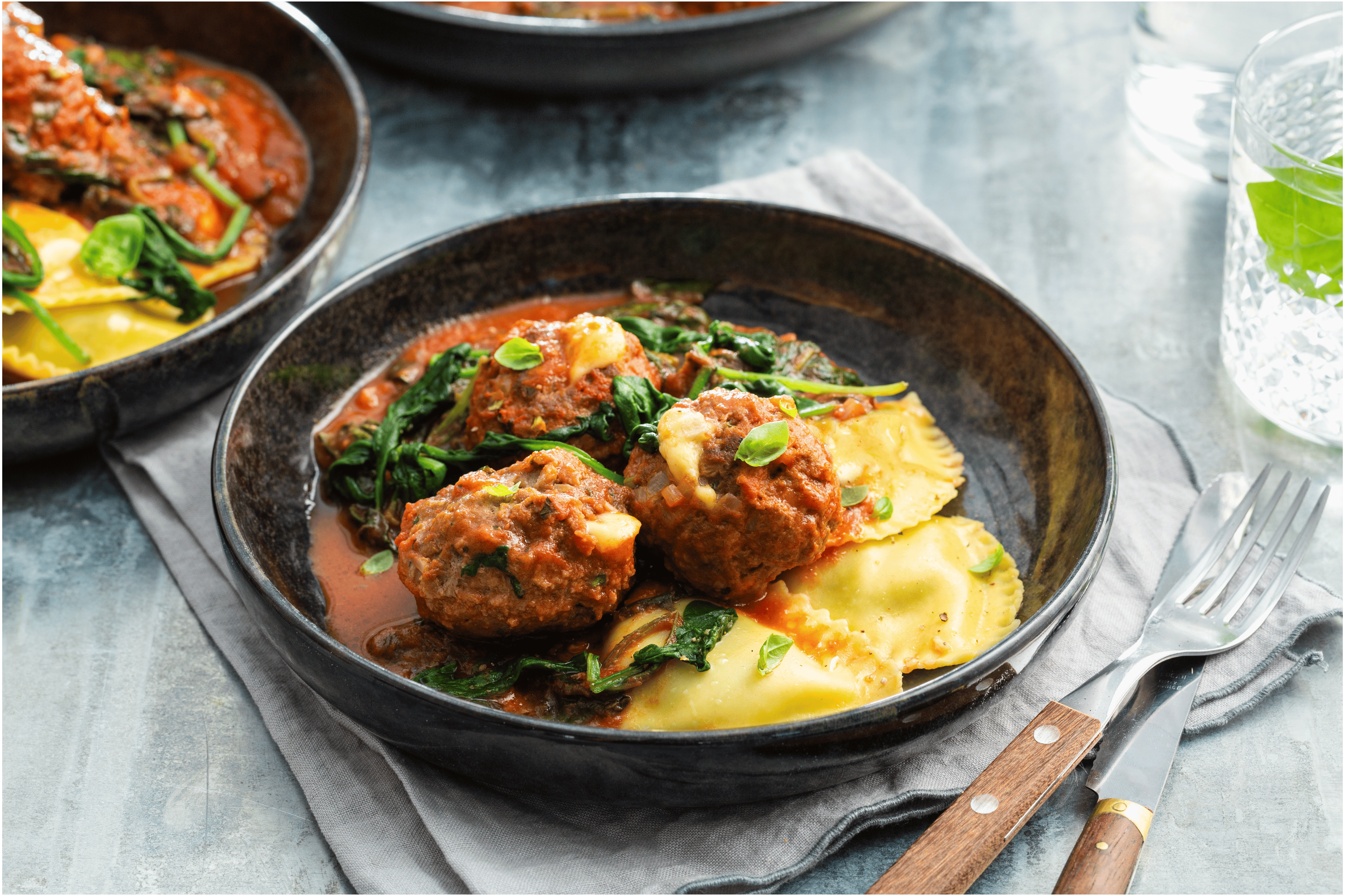 Pasta met Old Amsterdam gehaktballetjes