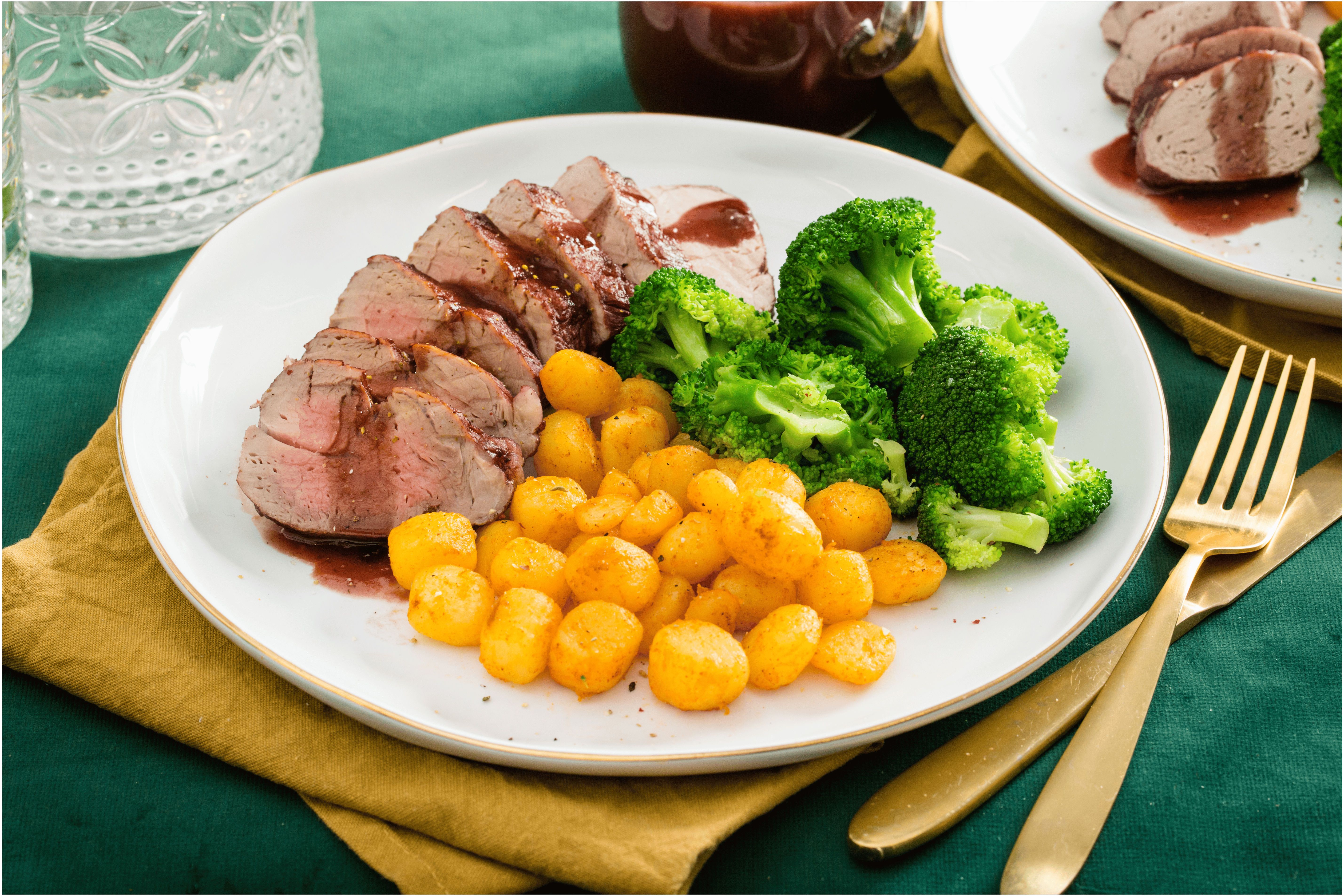 Varkenshaas met port-pruimensaus