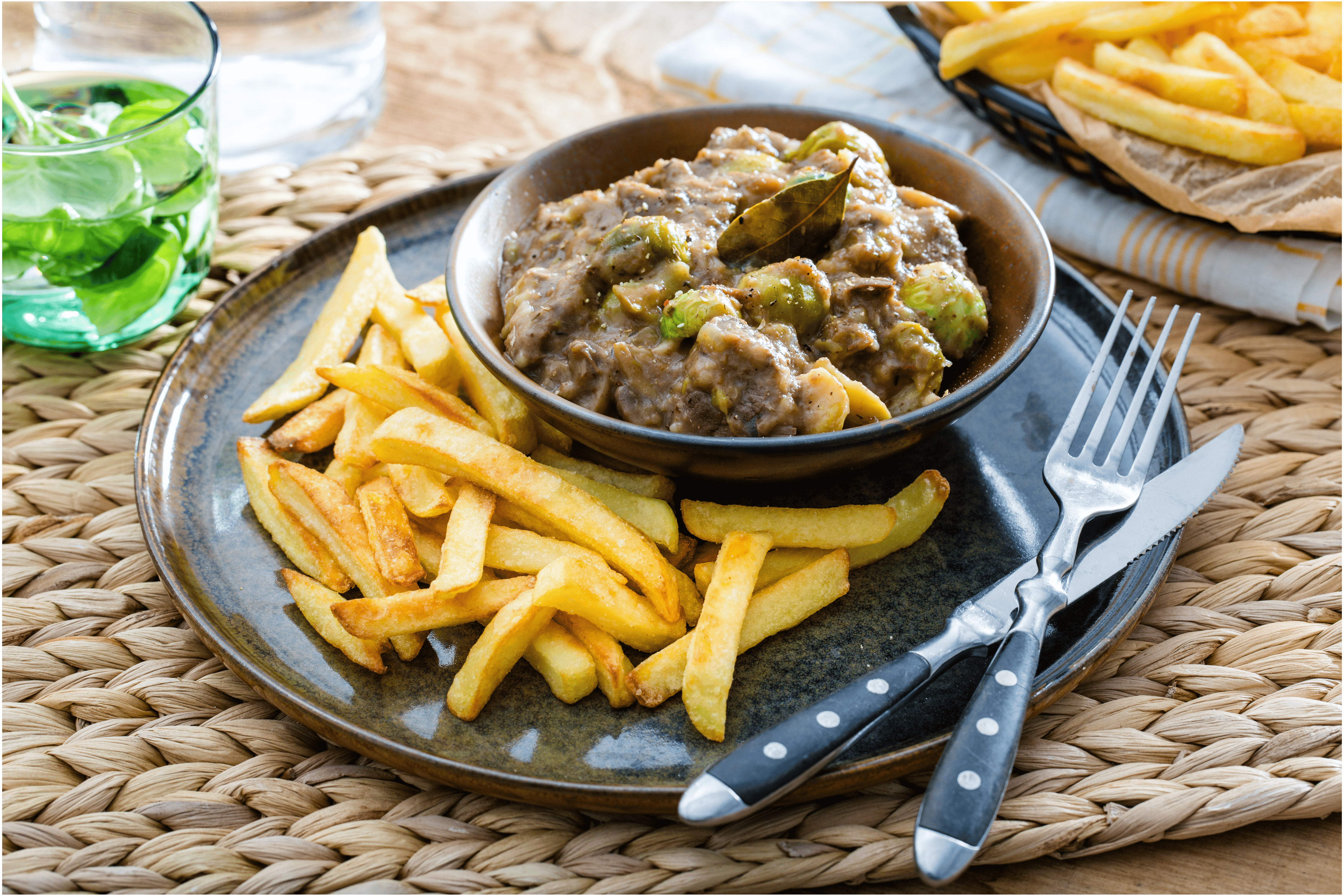 Bierstoof met frites
