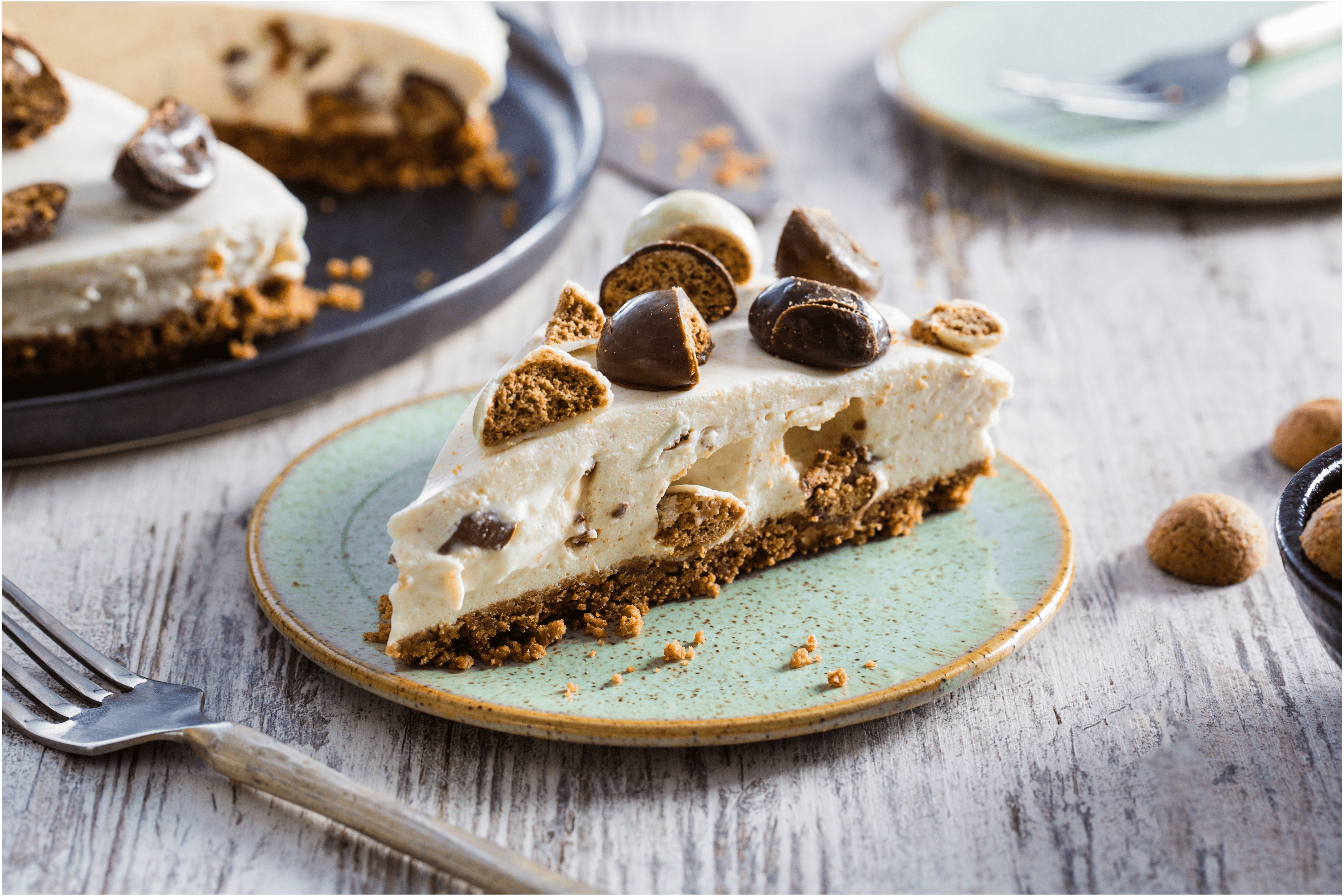 Chocolade kruidnoten cheesecake