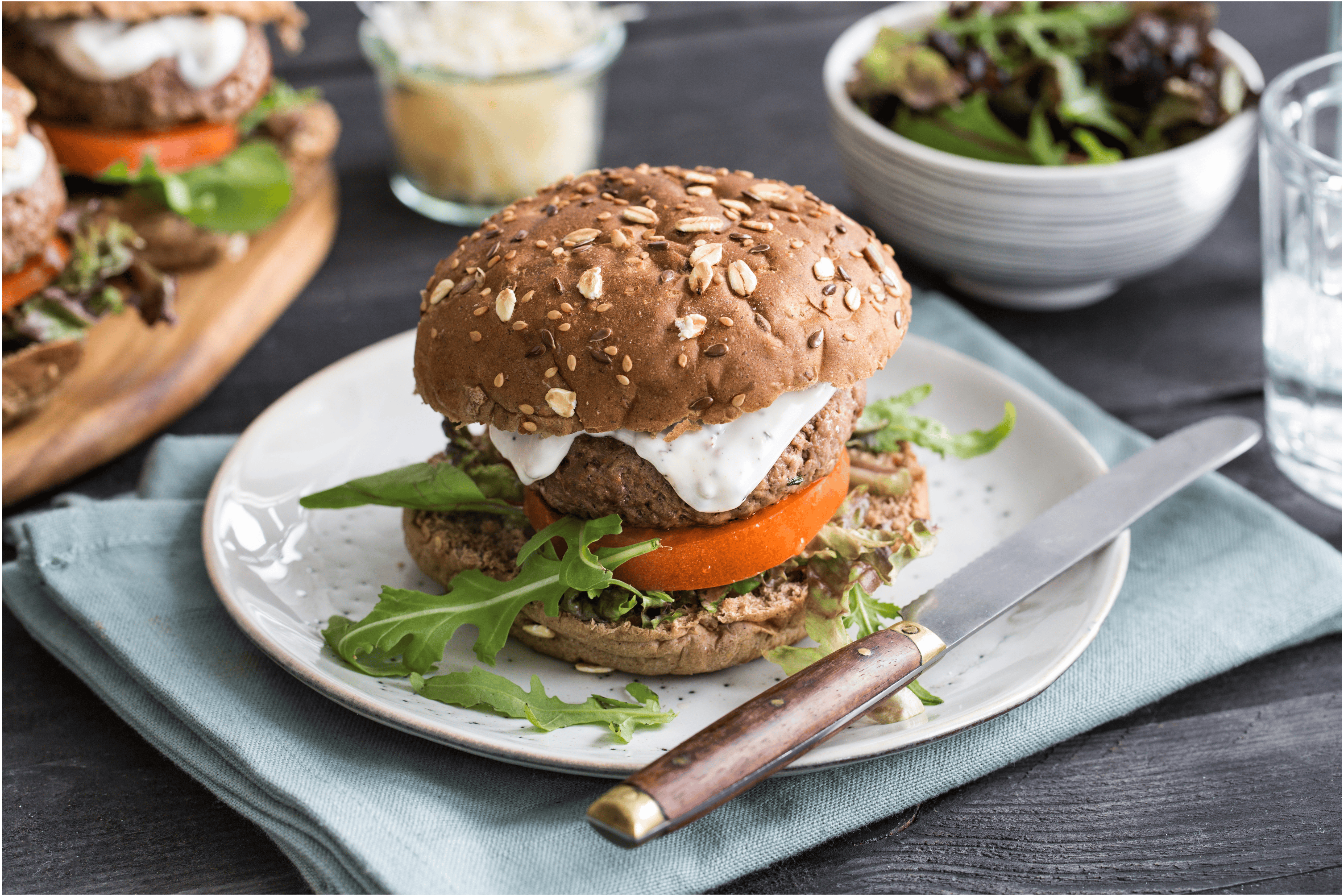 Gegrilde truffelburger