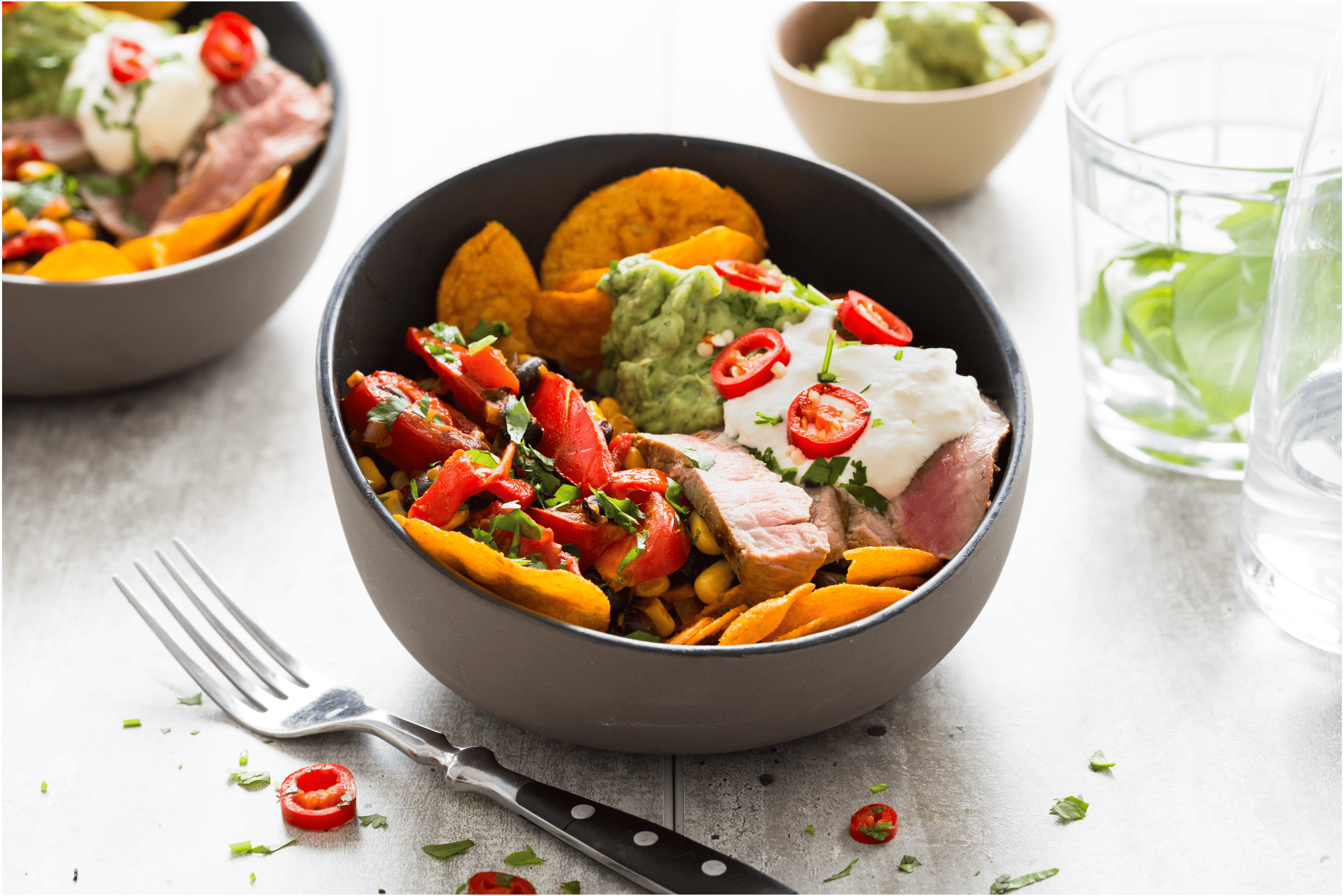 Nacho steak bowl