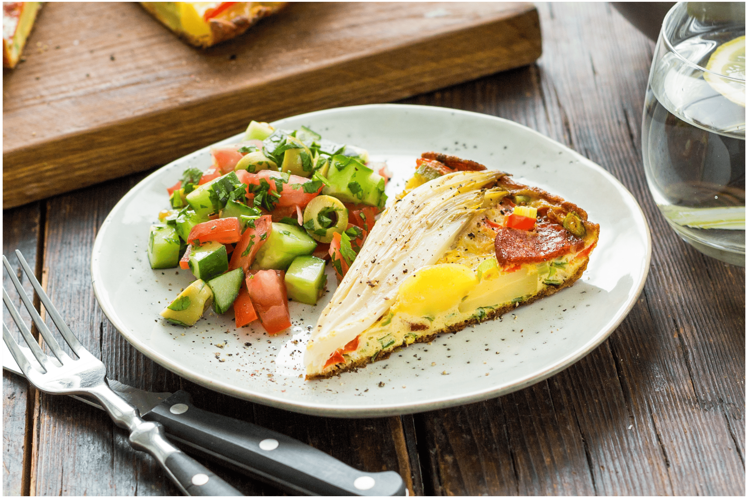 Spaanse tortilla met witlof en chorizo