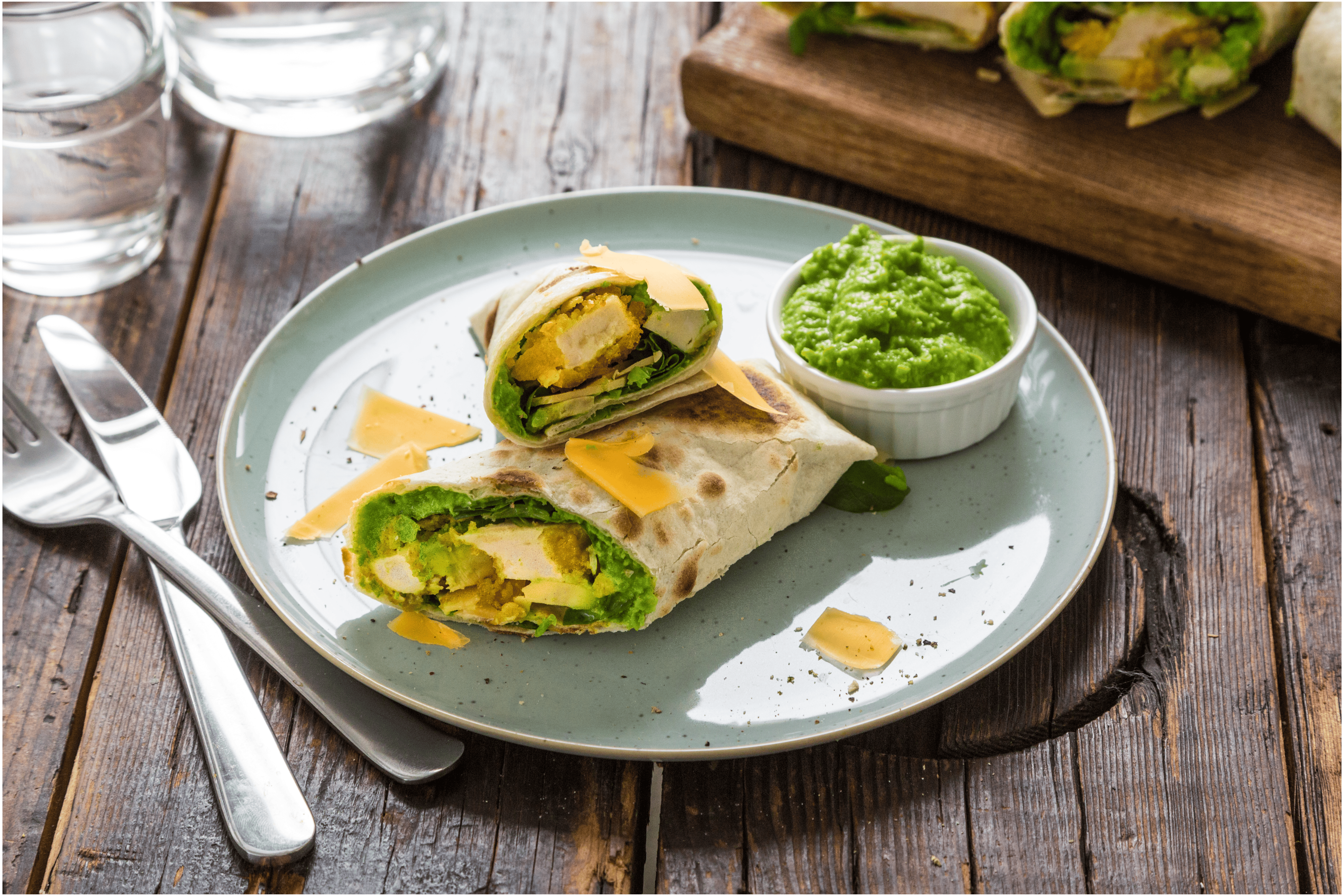 Caesar salade wraps