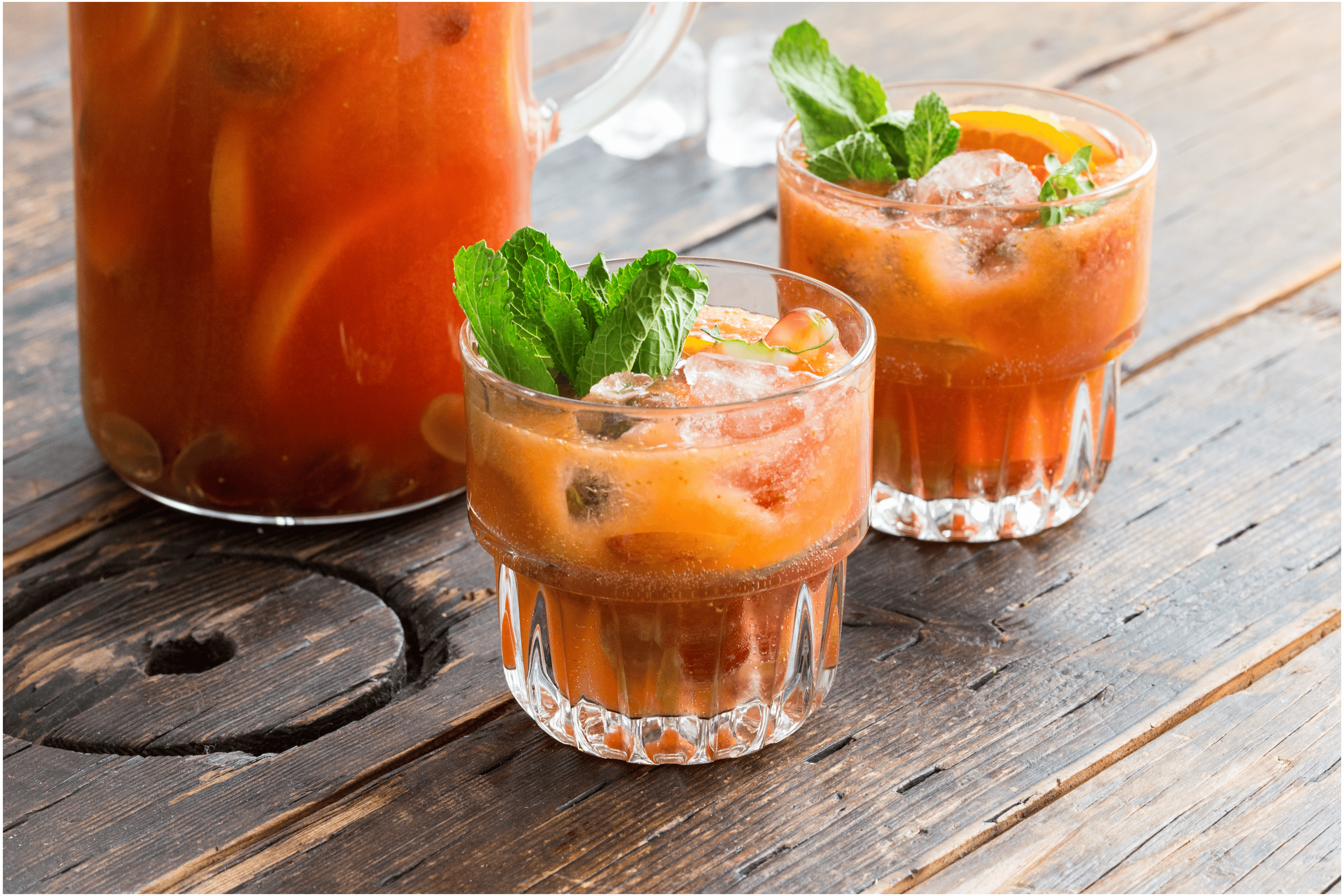 Alcoholvrije sangria met vers fruit