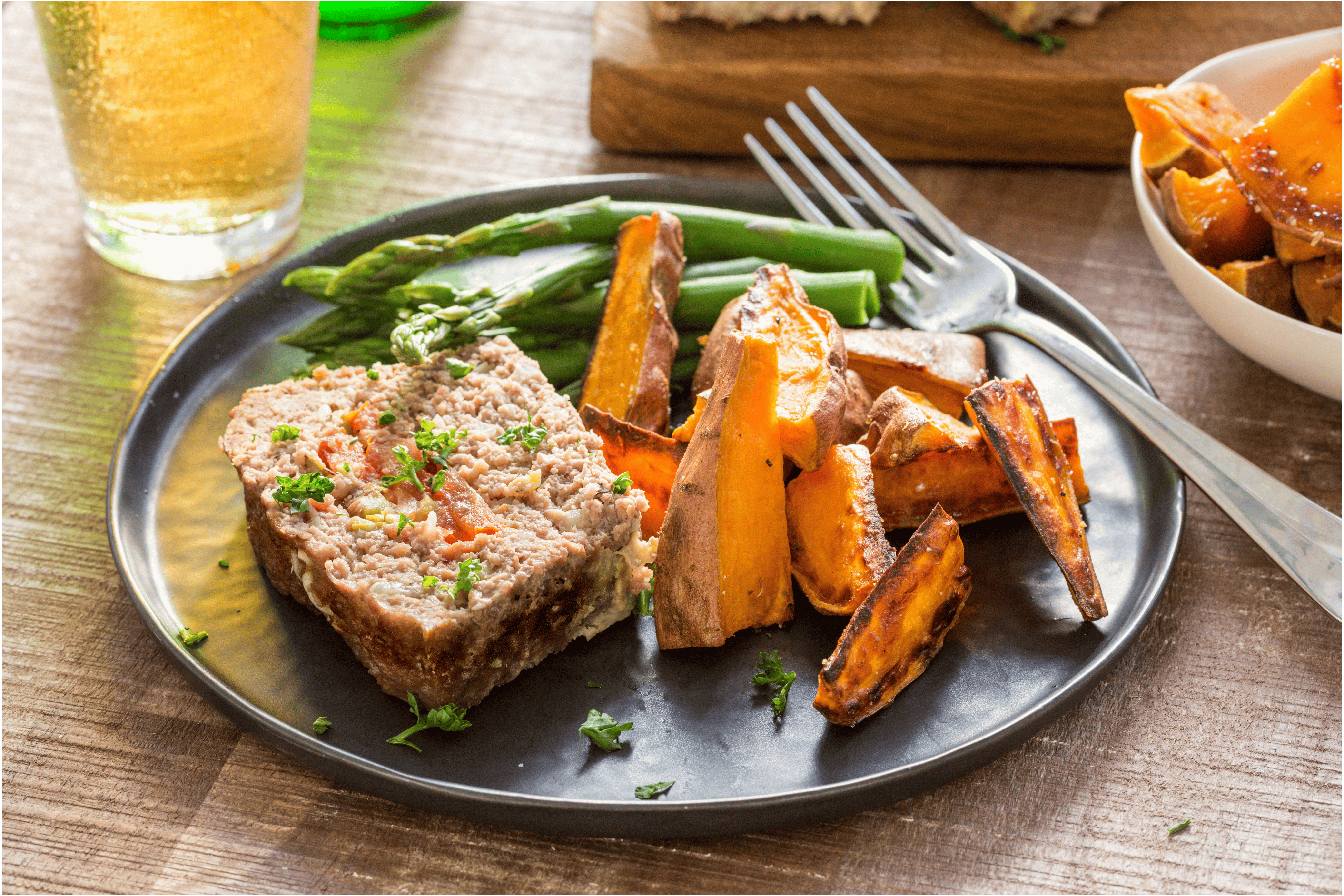 Toscaans gehaktbrood met zoete aardappel