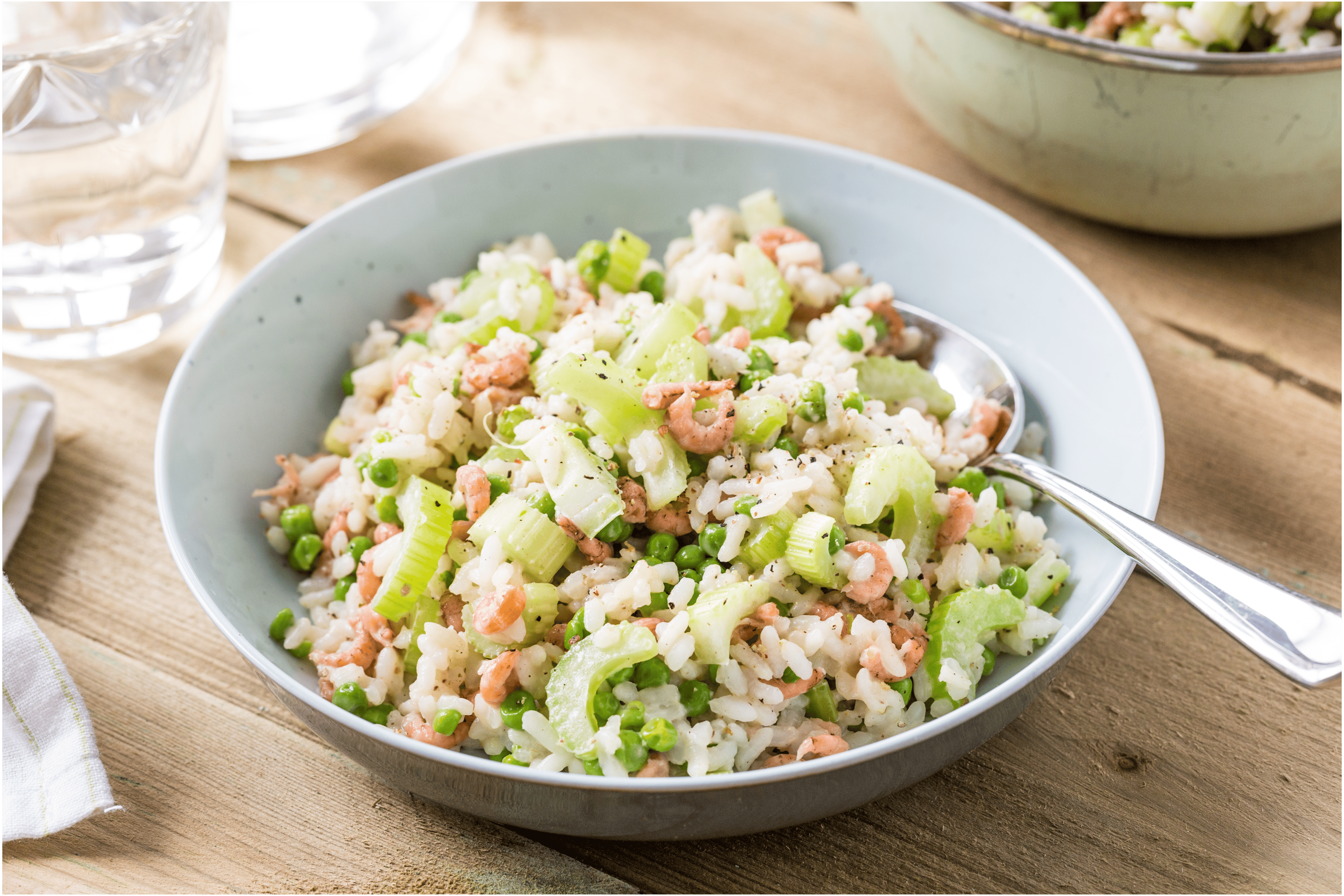 Risotto met bleekselderij en Hollandse garnaaltjes