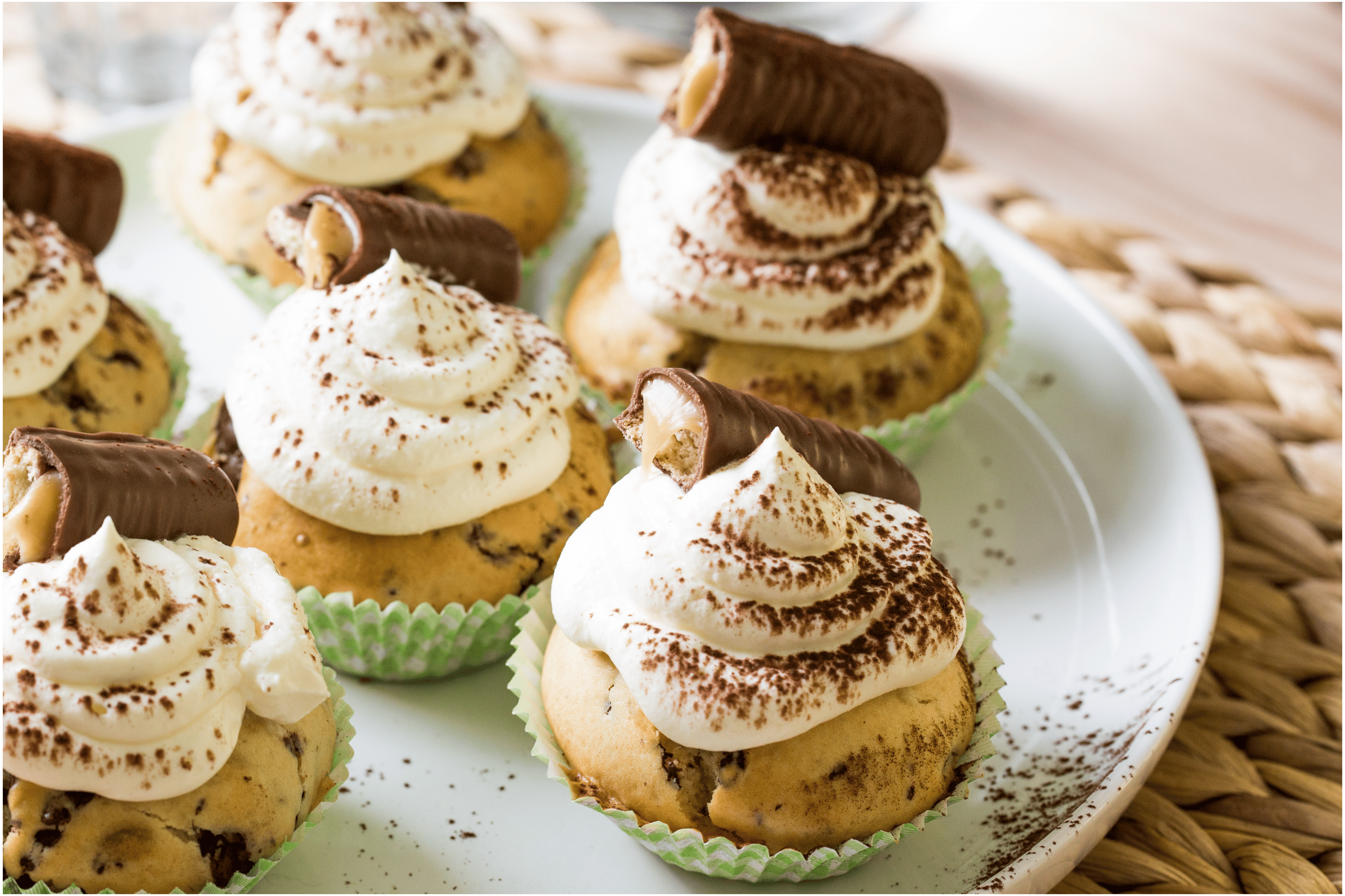 Chocolade-karamel cupcakes
