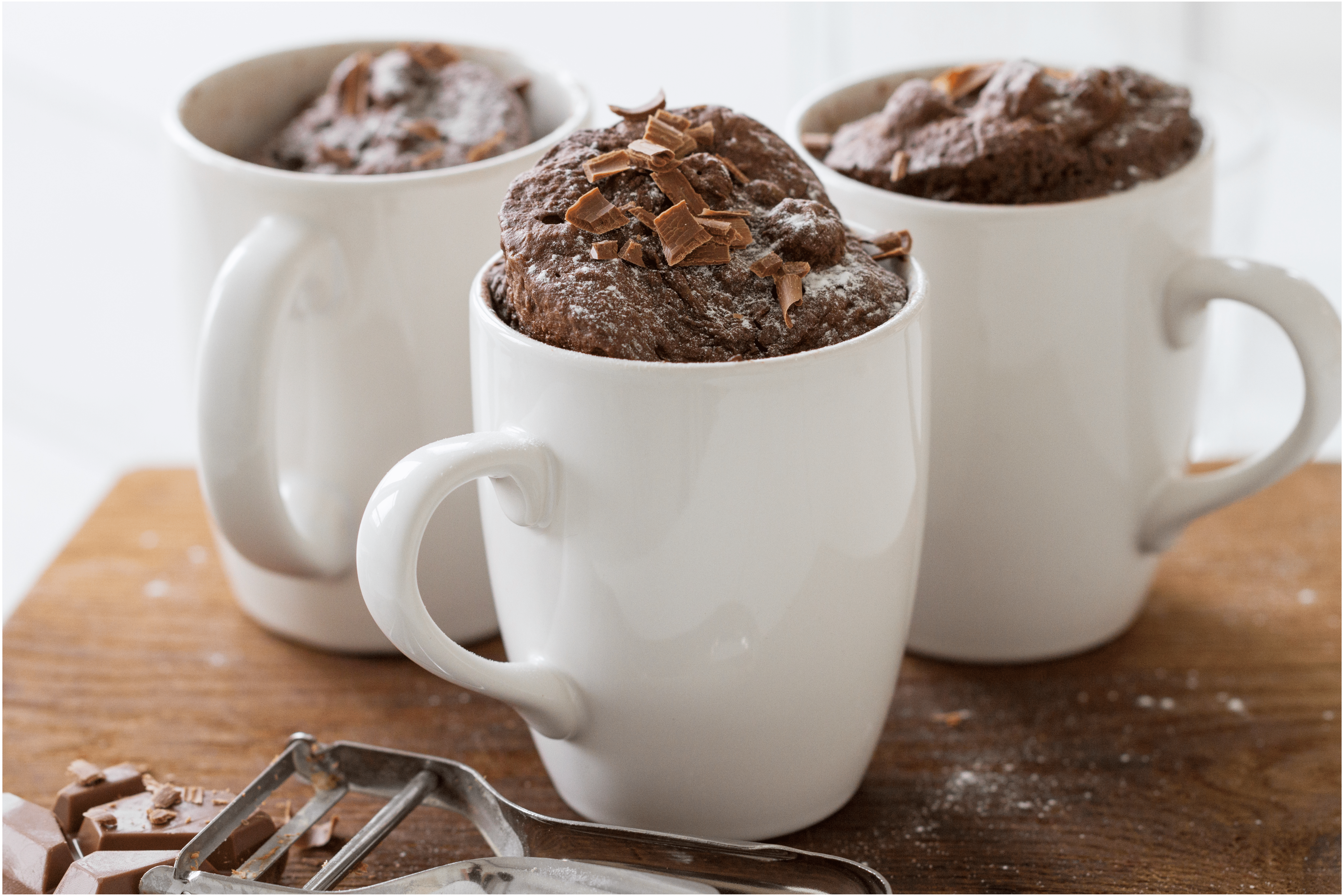 Dadel mug-cake met chocolade