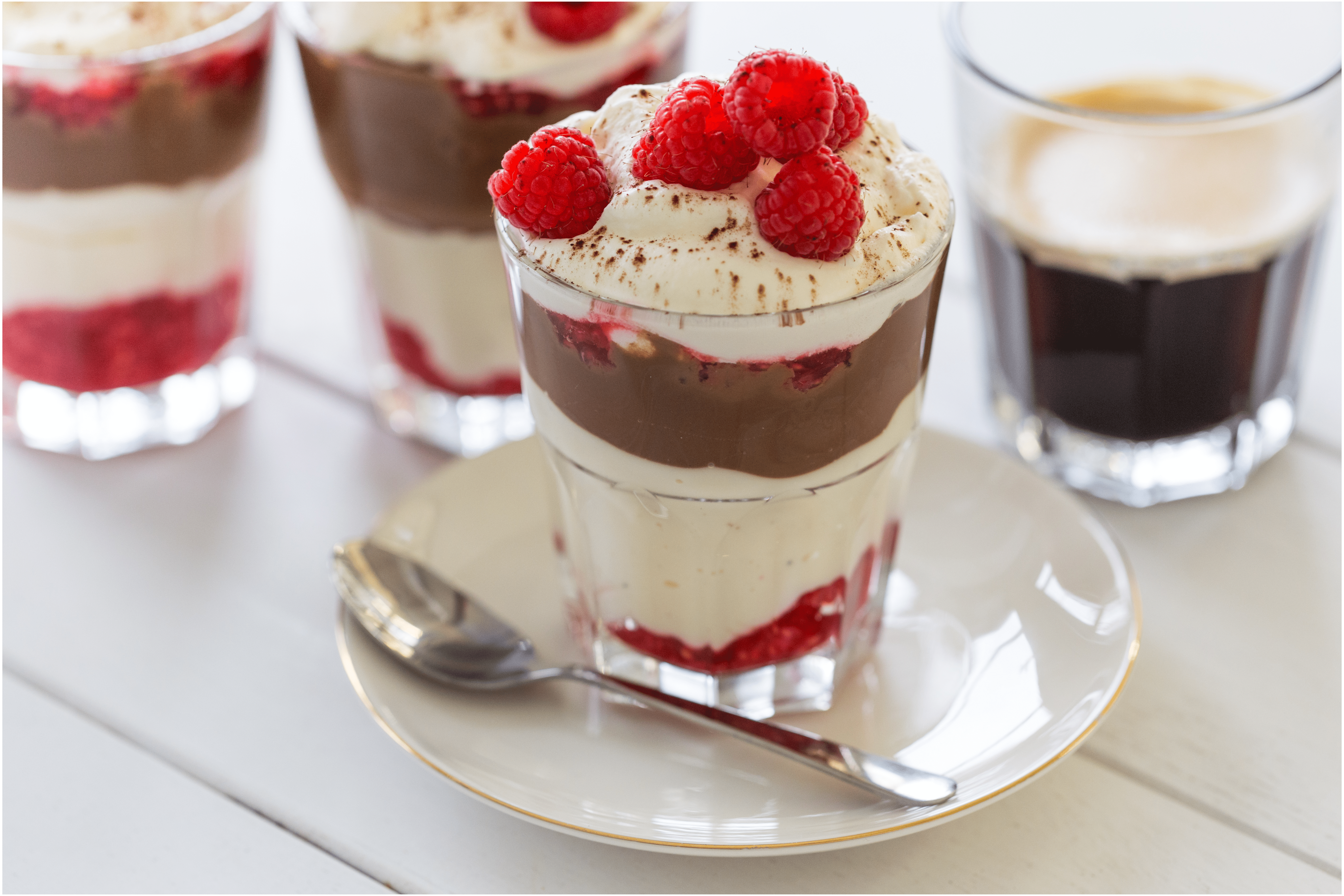 Choco-flip met frambozen