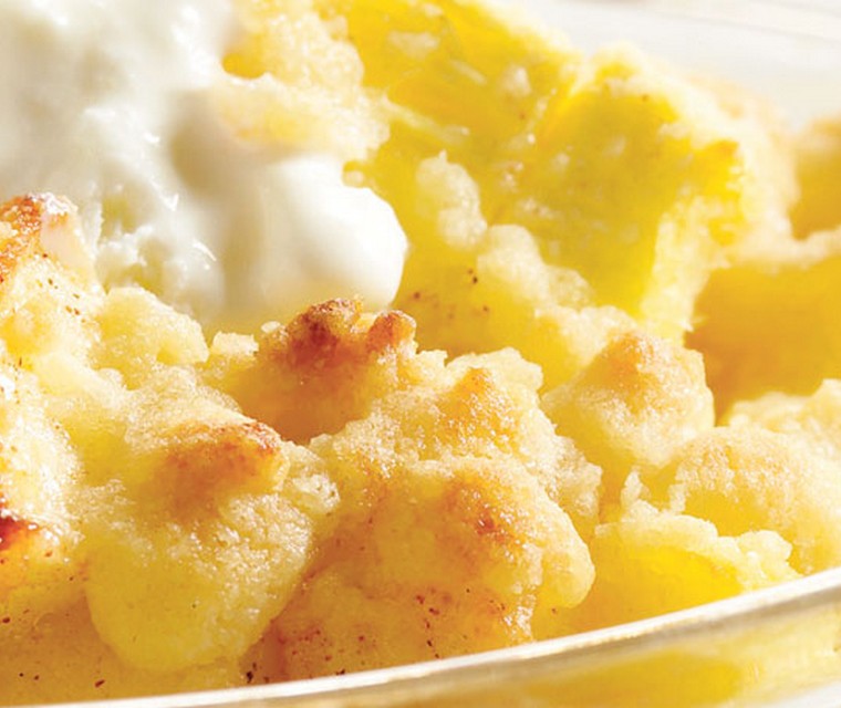 Ananas-appel crumble