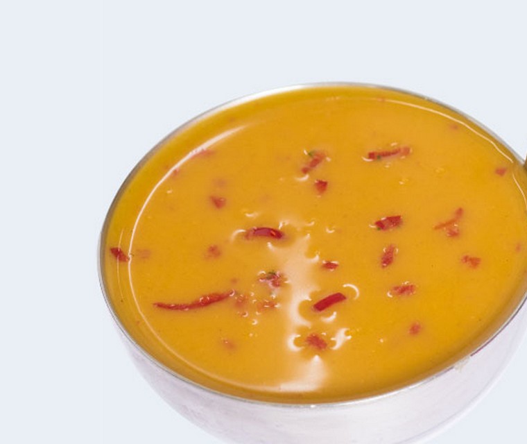 Pompoensoep met anijshagel