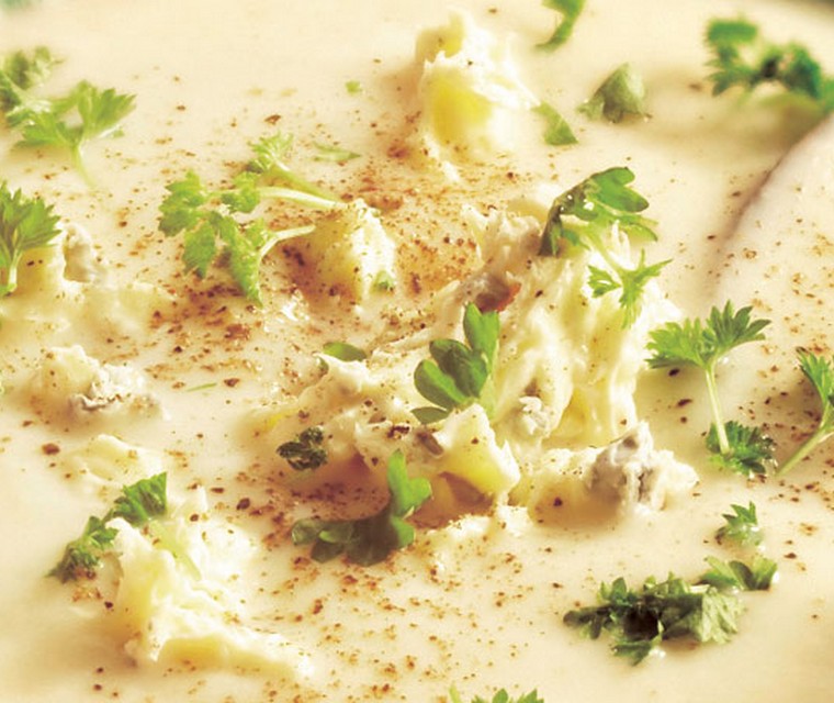 Bloemkoolsoep met blue stilton