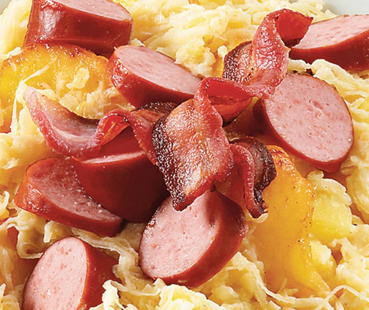 Zuurkoolstamppot met appel