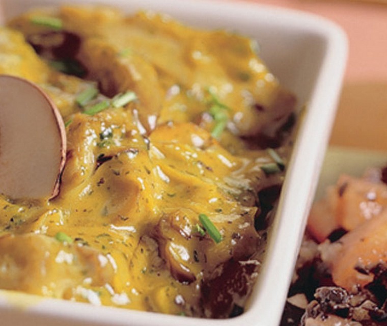 Paddestoelenragout met kruidenboter