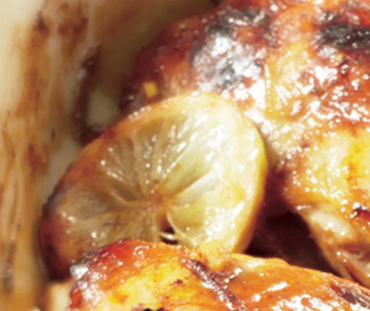 Zoete kipkarbonades met gember en citroen