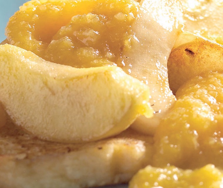 Wentelteefjes met appel en peer