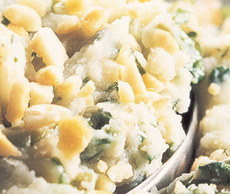 Stamppot met witlof en geitenkaas