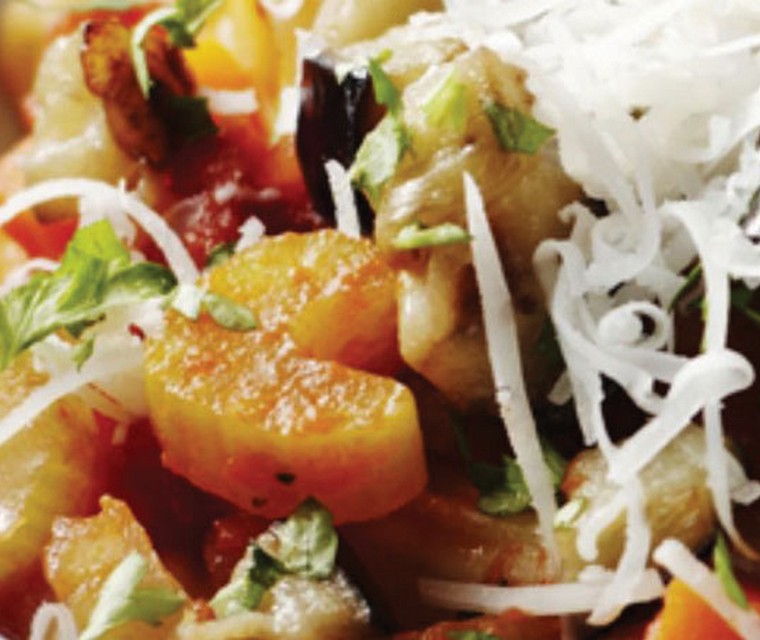 pasta met tomatenauberginesaus