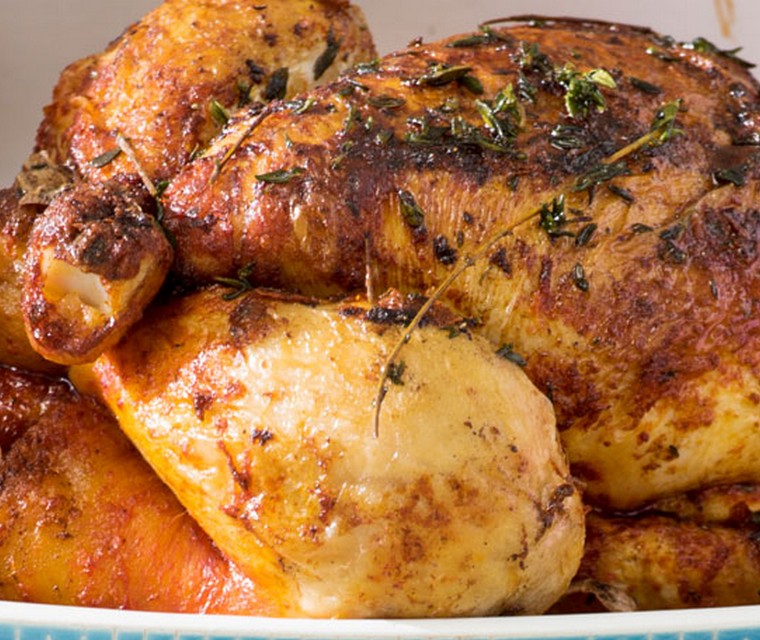Hele kip rozemarijn- lemon uit de oven