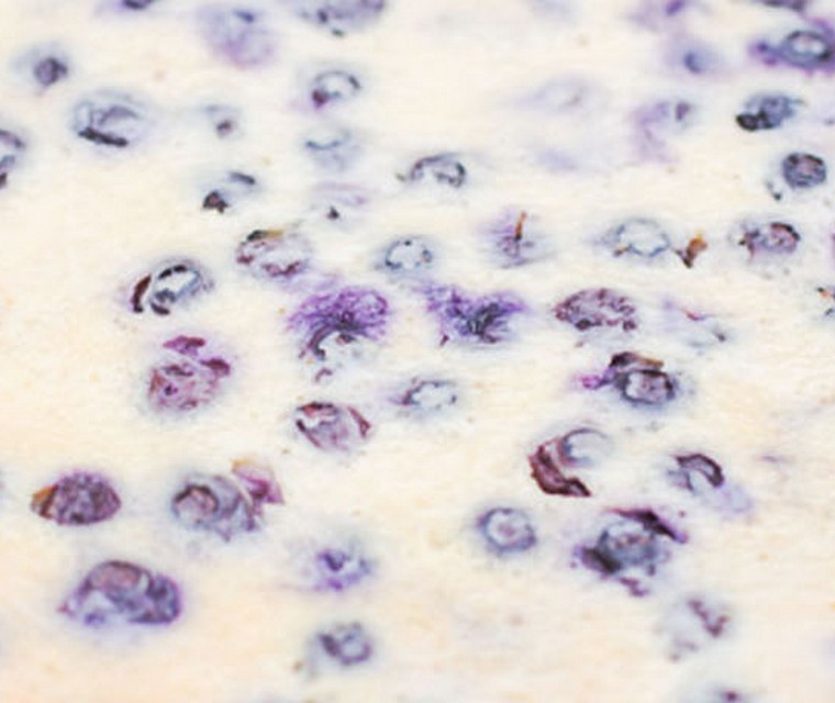 Clafoutis met blauwe bessen