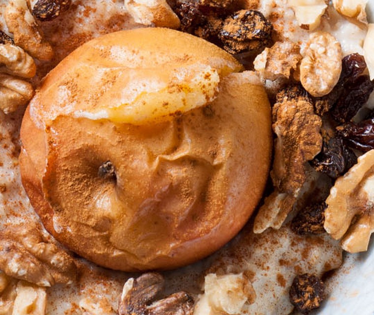 Havermout met geroosterde appel