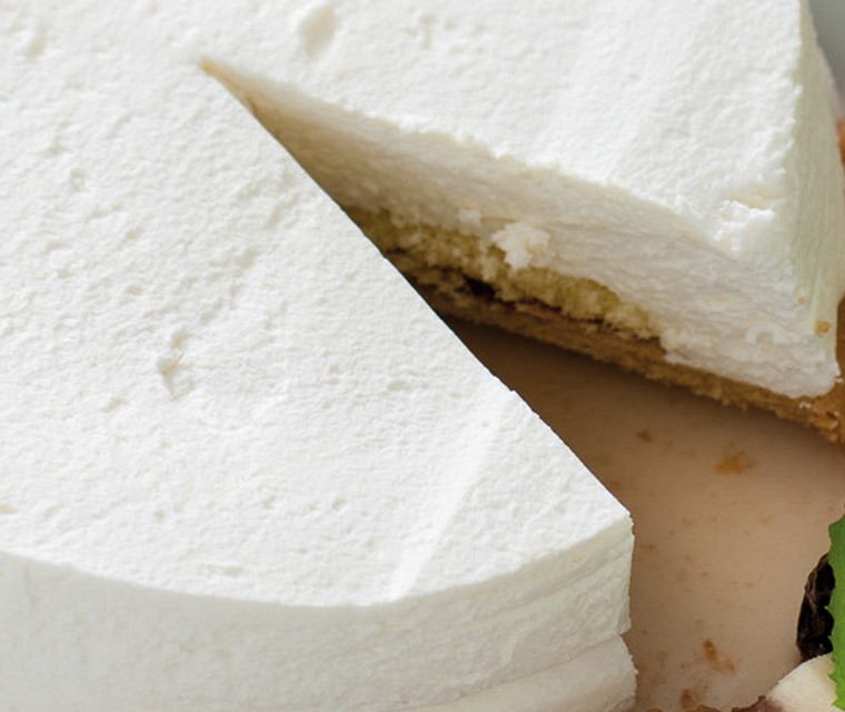 Bavaroisetaart met ‘spicy’ vruchtensoep