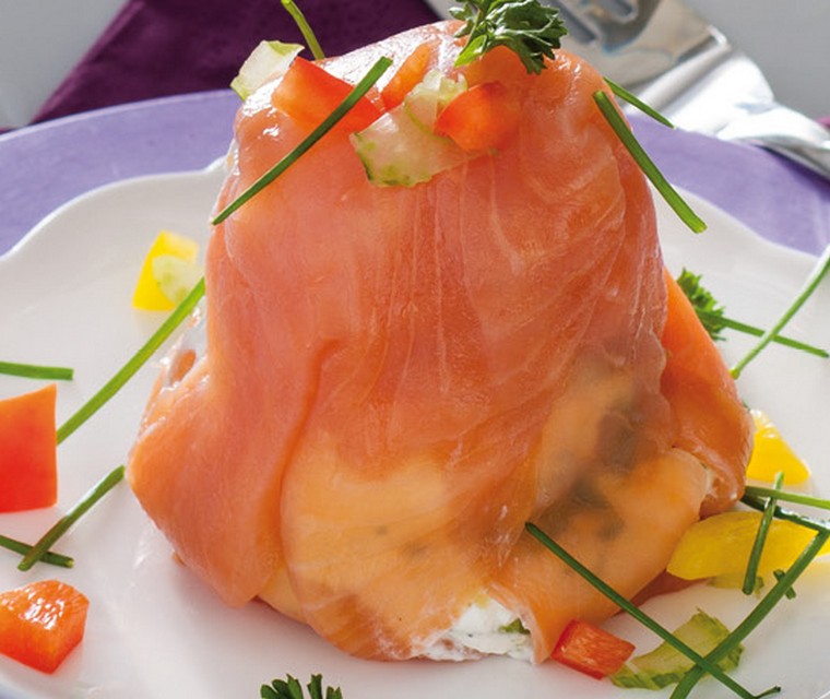 Terrine van zalmfilet, avocado en groenten van René Pluijm