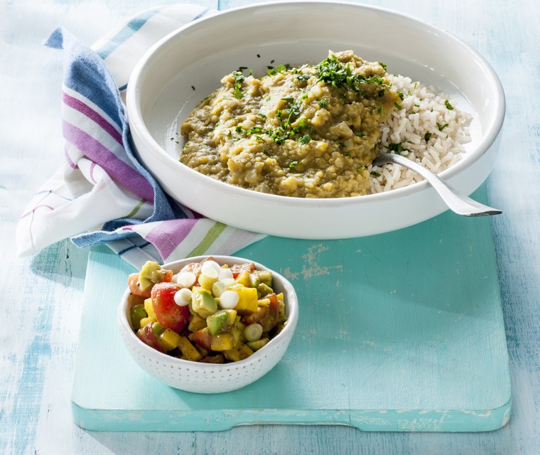 Indiase linzensmoor met avocado-mangosalsa van Yneke Kootstra