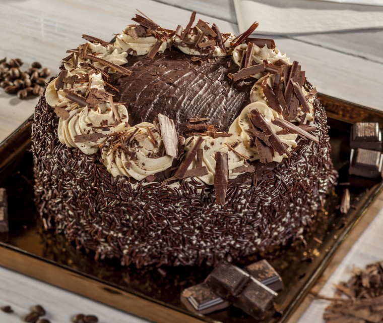 Koffie-chocoladetaart