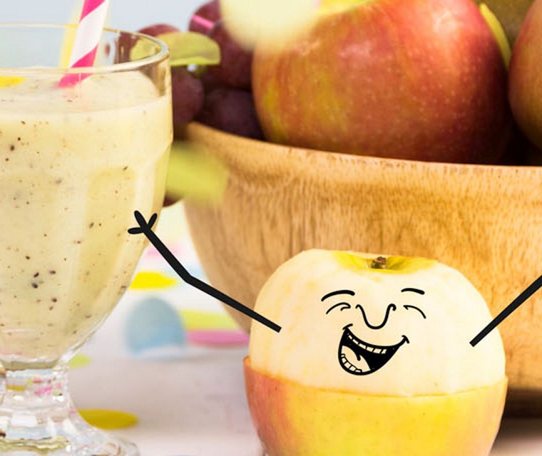 Groene vruchtenmilkshake