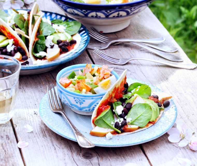 Feta-avocadowrap, naar idee van Lisette