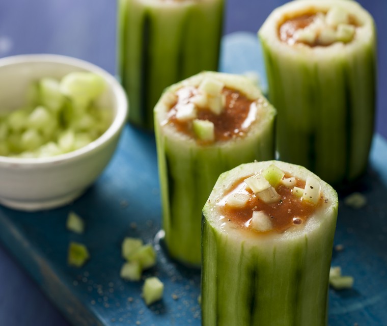 Gazpacho van geroosterde tomaten