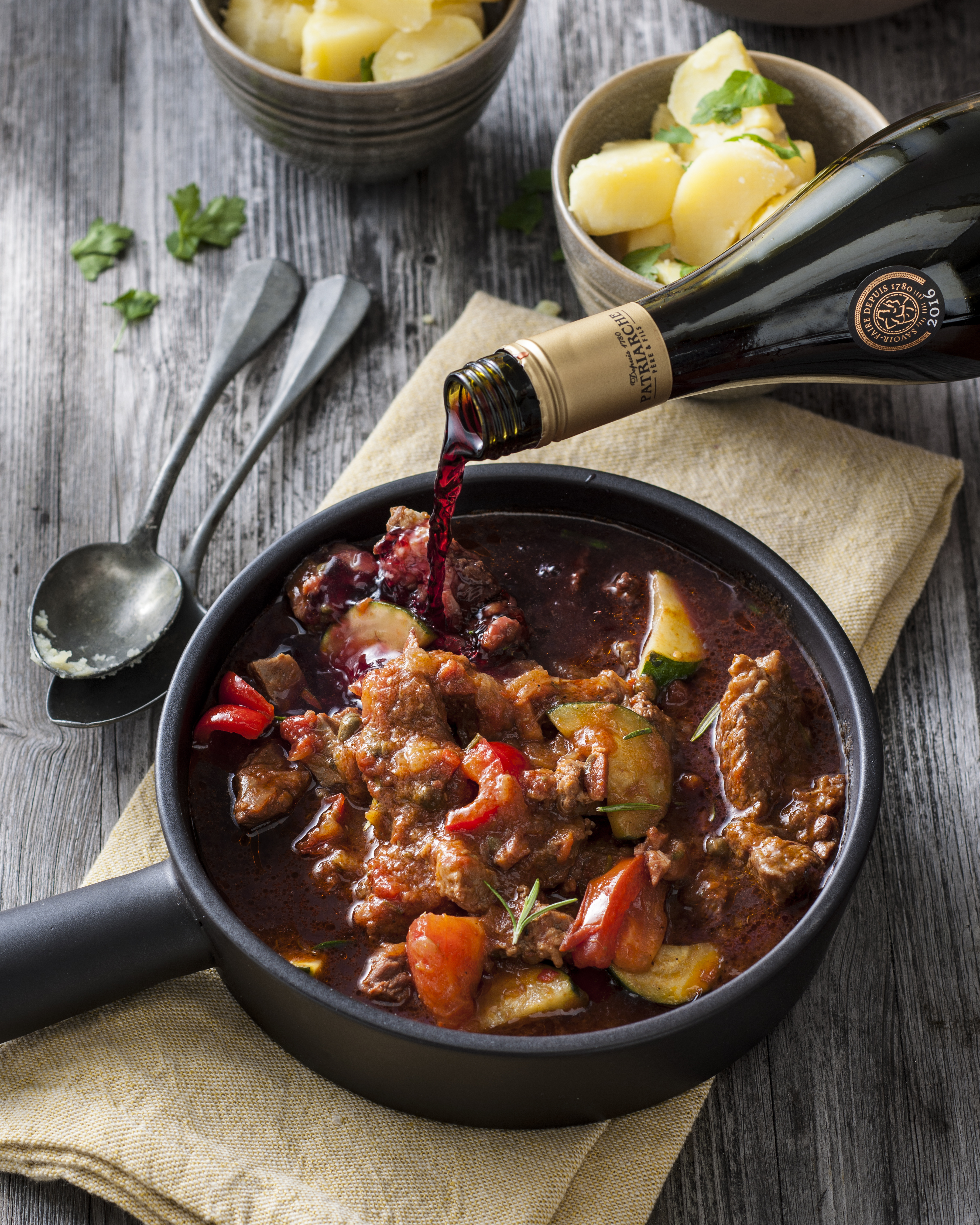 Stoofschotel met patriarche merlot recept