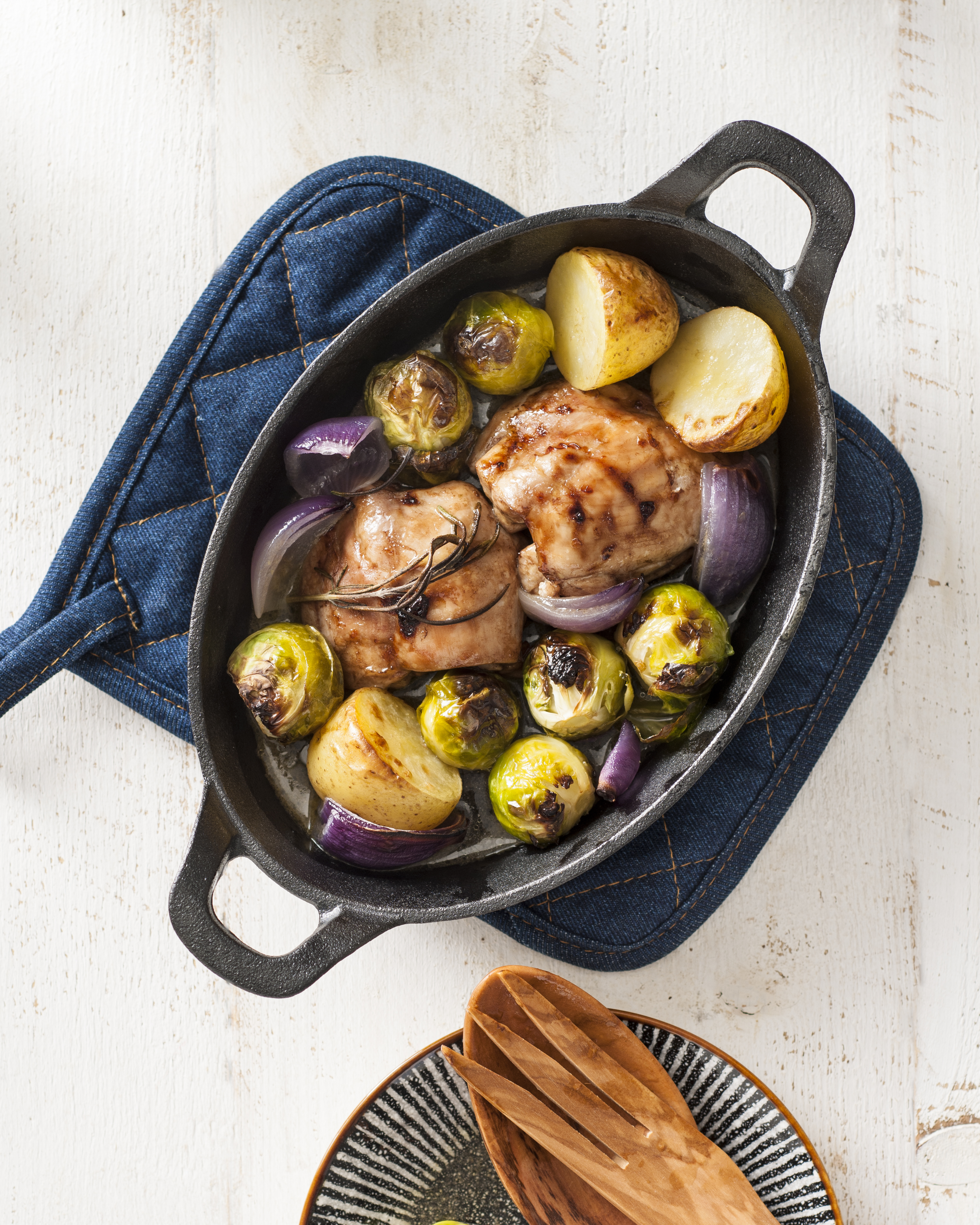 Balsamicokip met spruitjes