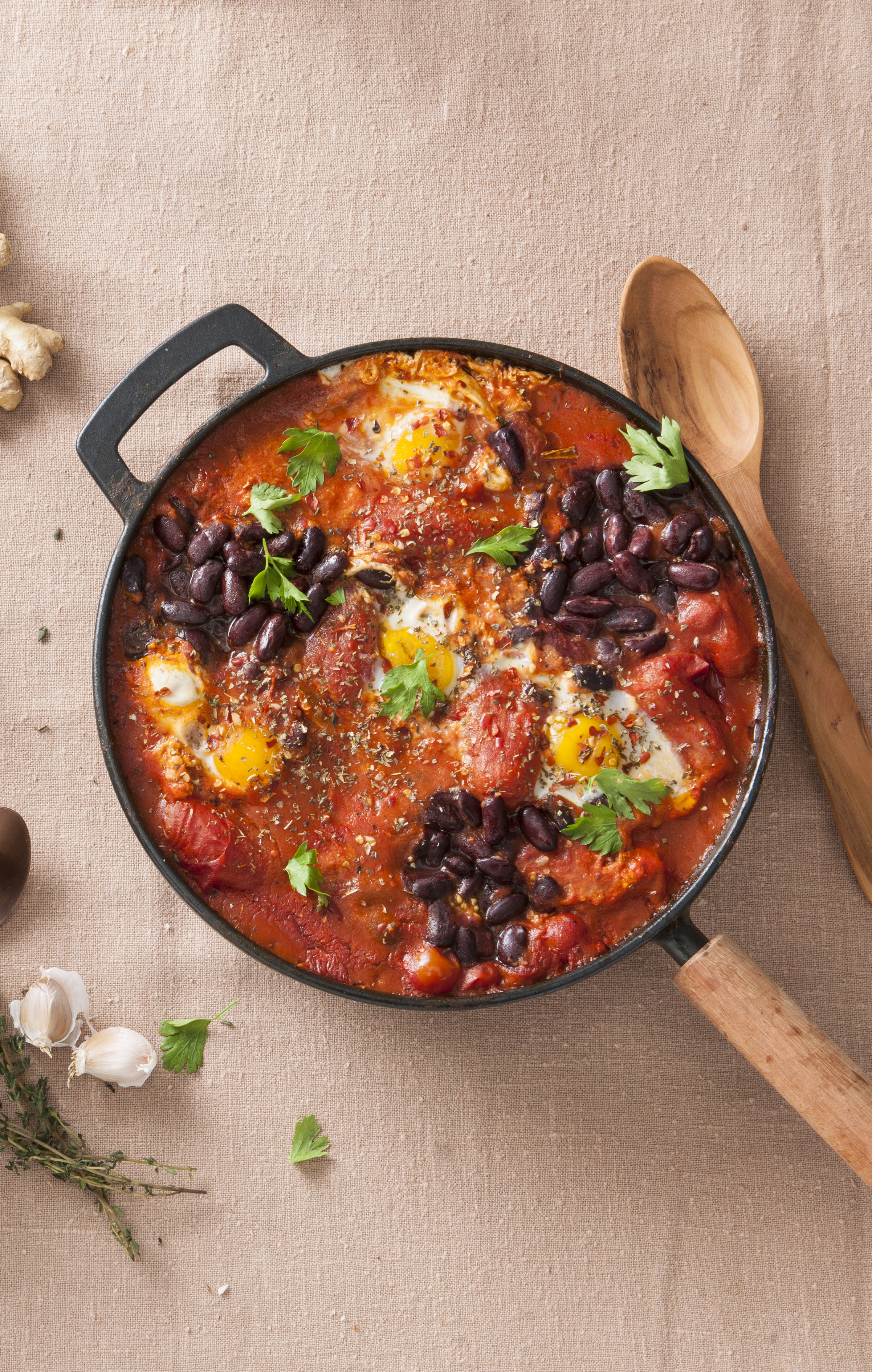 Shakshuka met kidneybonen