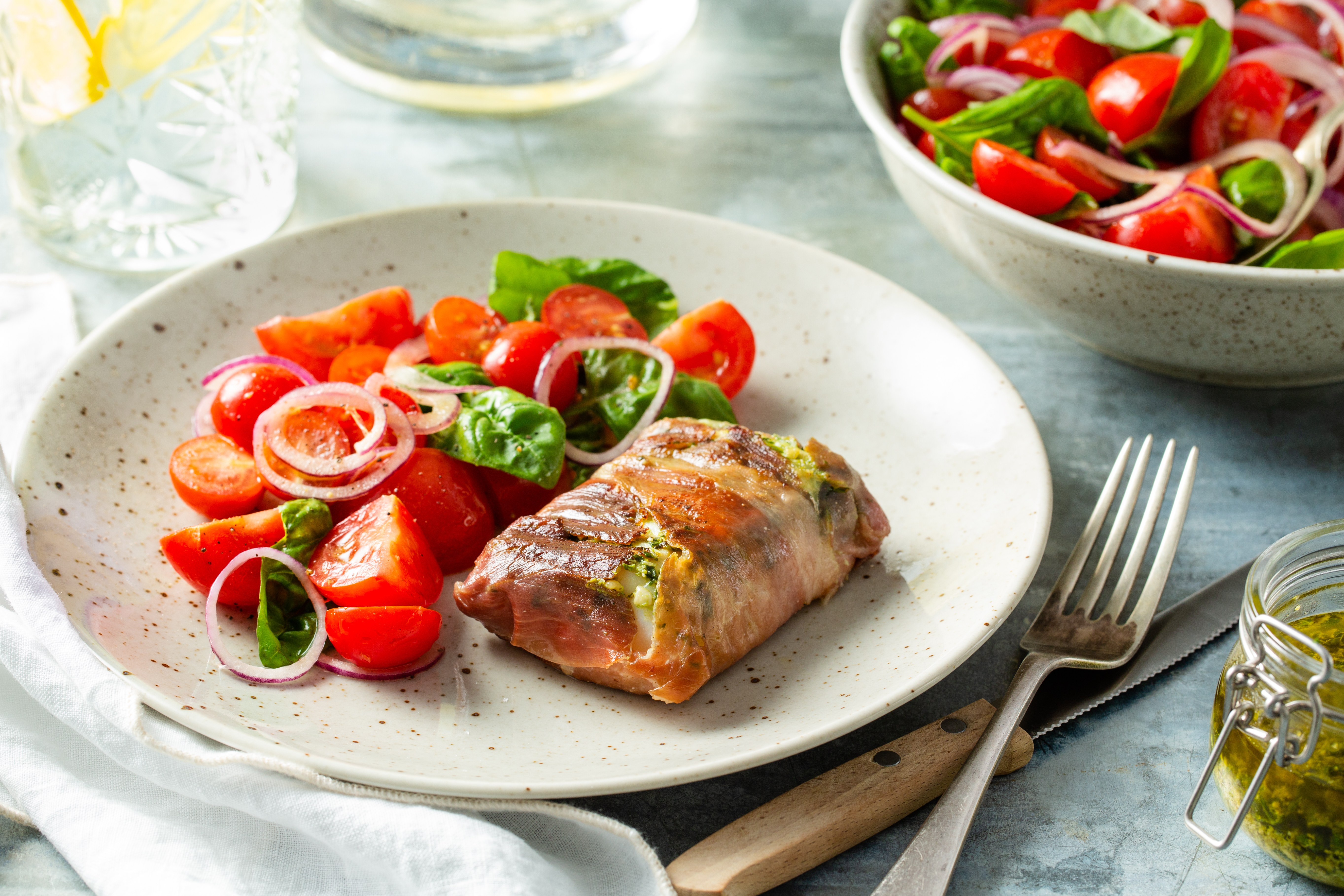 Gegrilde vis met pesto