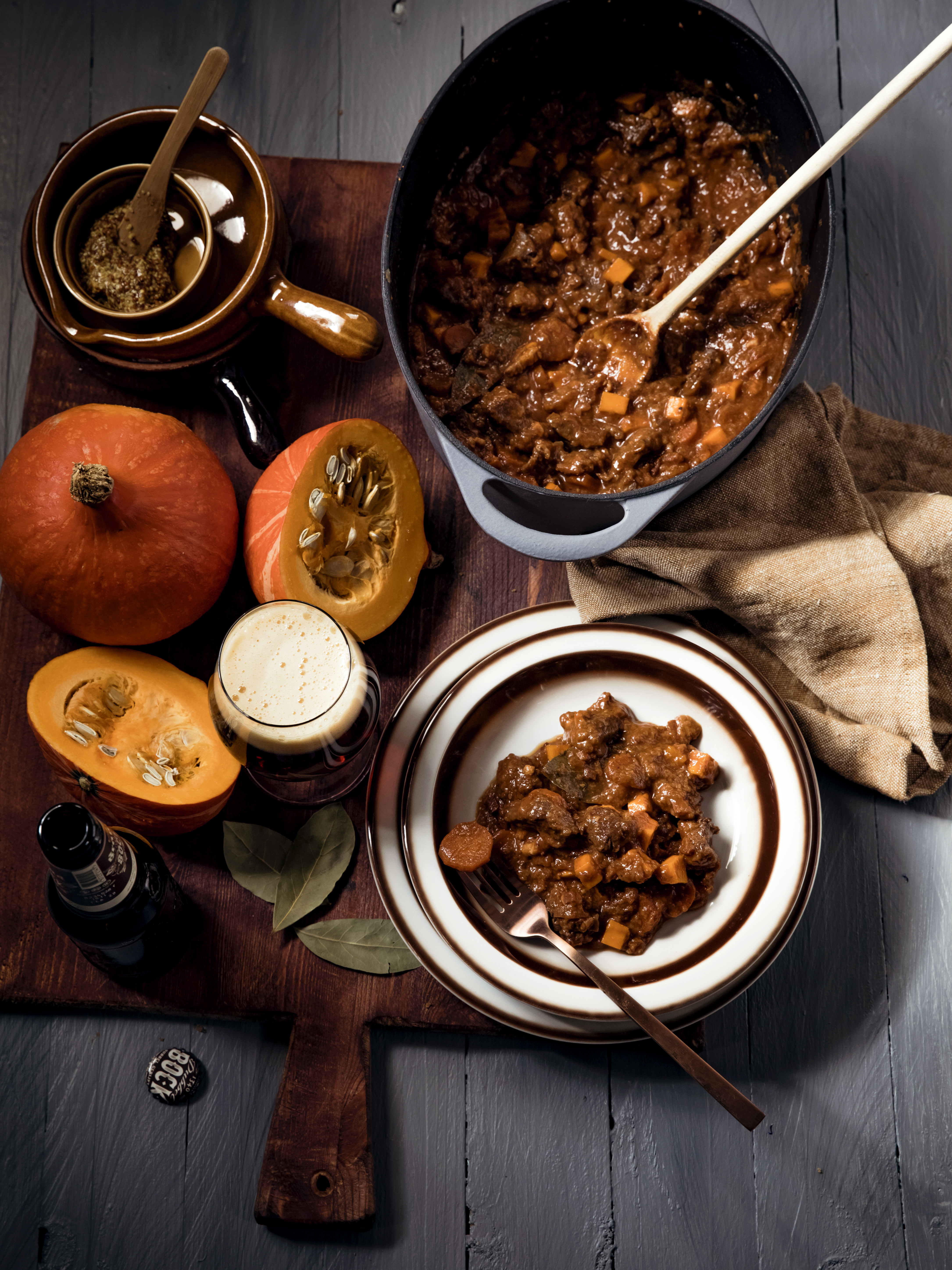 Herfststoofpot met bokbier