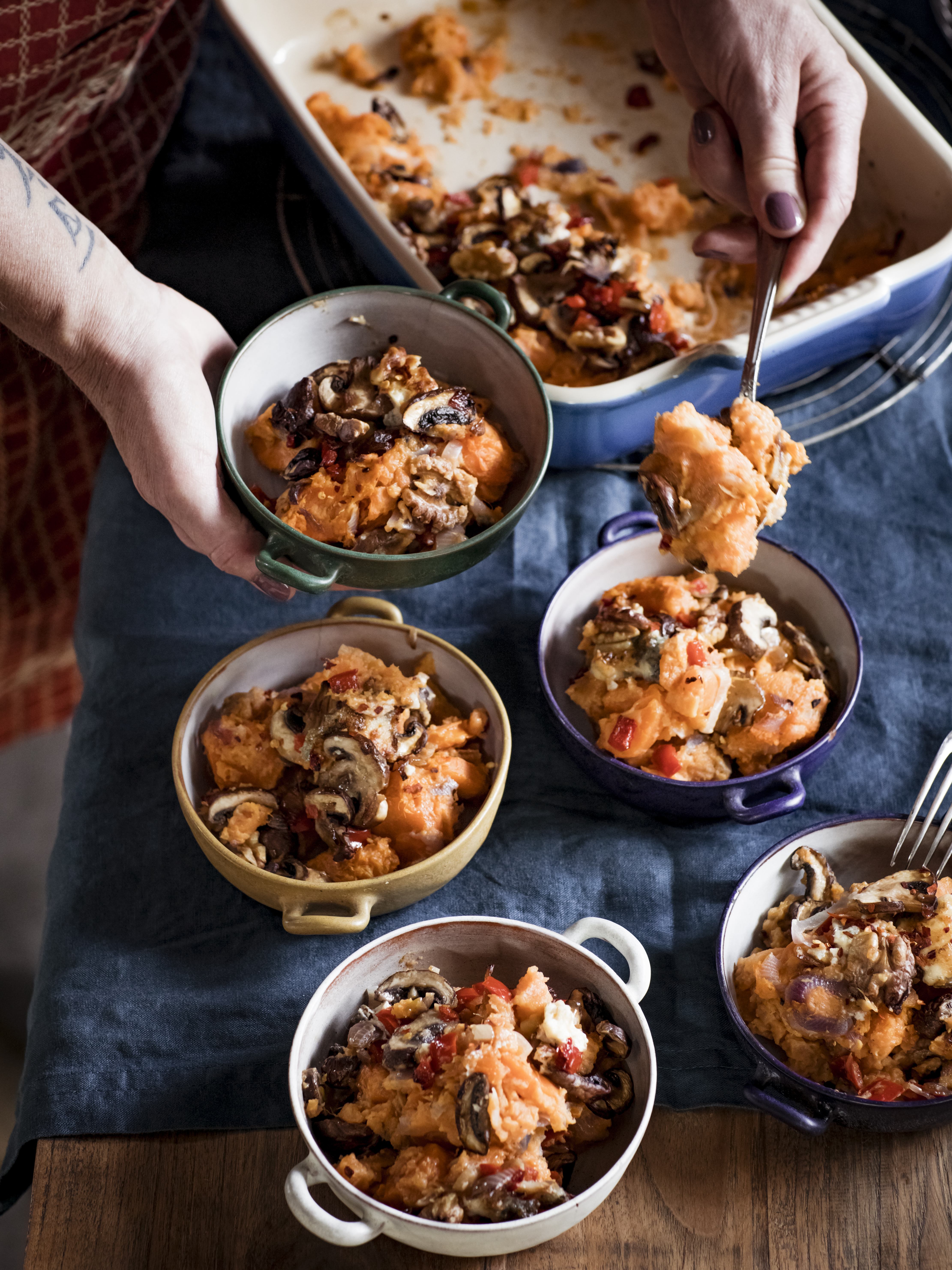 Kleurrijke groentenschotel