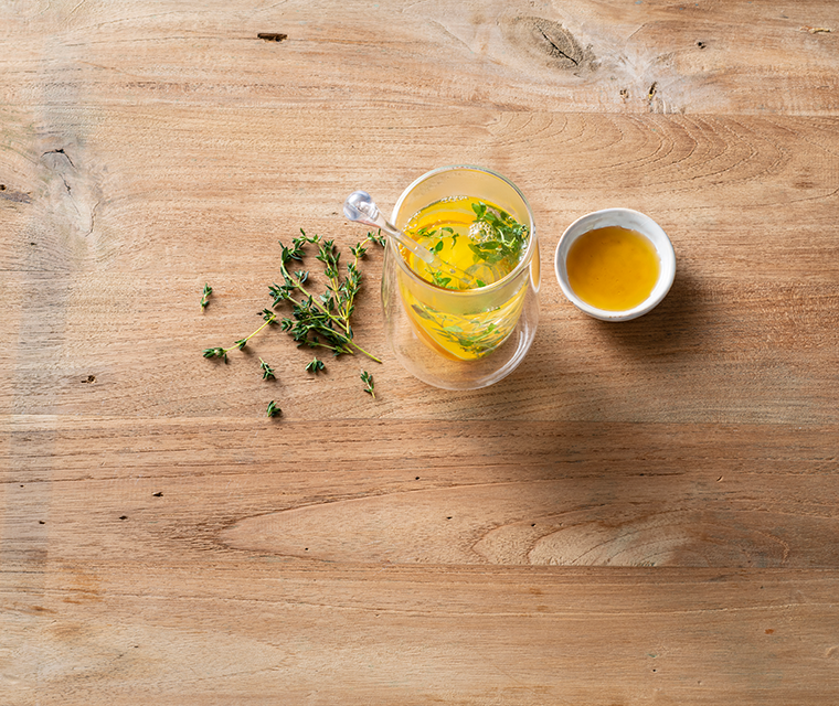 Tijm en sinaasappelthee